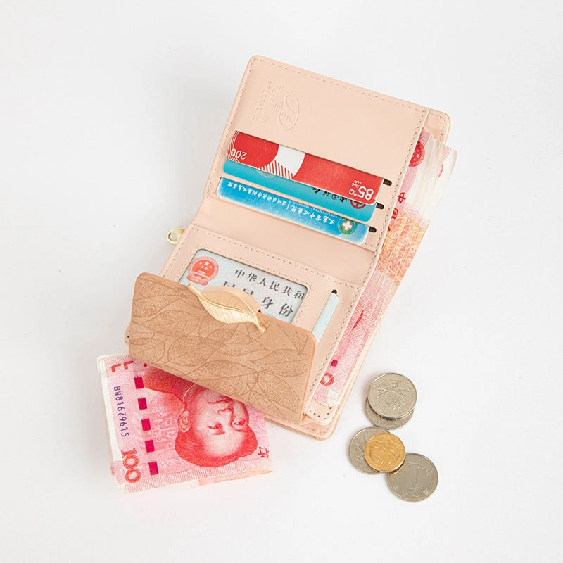 Leaf Ladies Wallet Fashion Change Bag