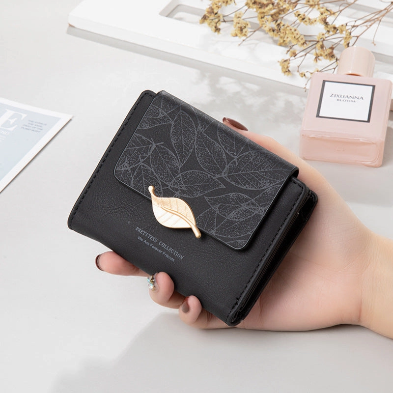 Leaf Ladies Wallet Fashion Change Bag