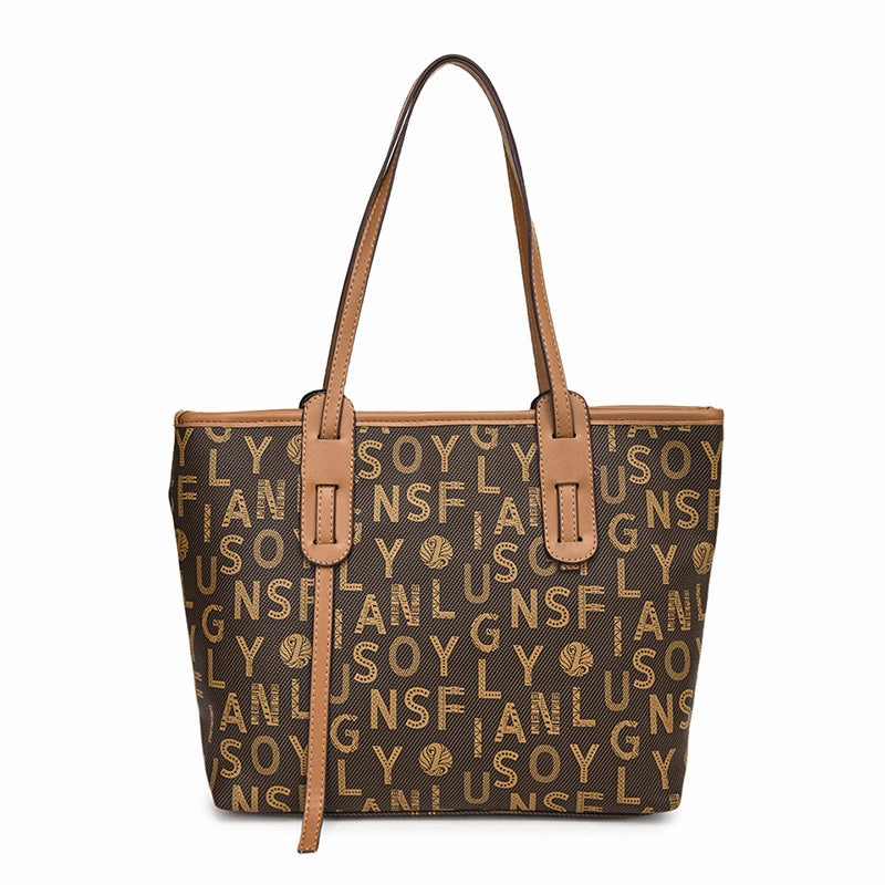 Letter large capacity tote bag