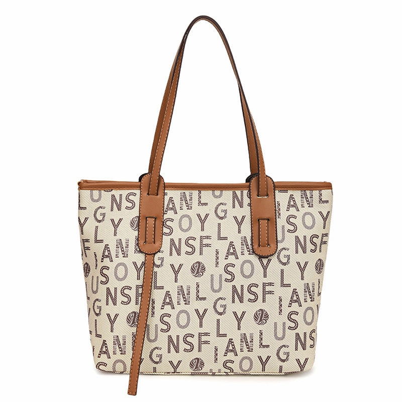 Letter large capacity tote bag