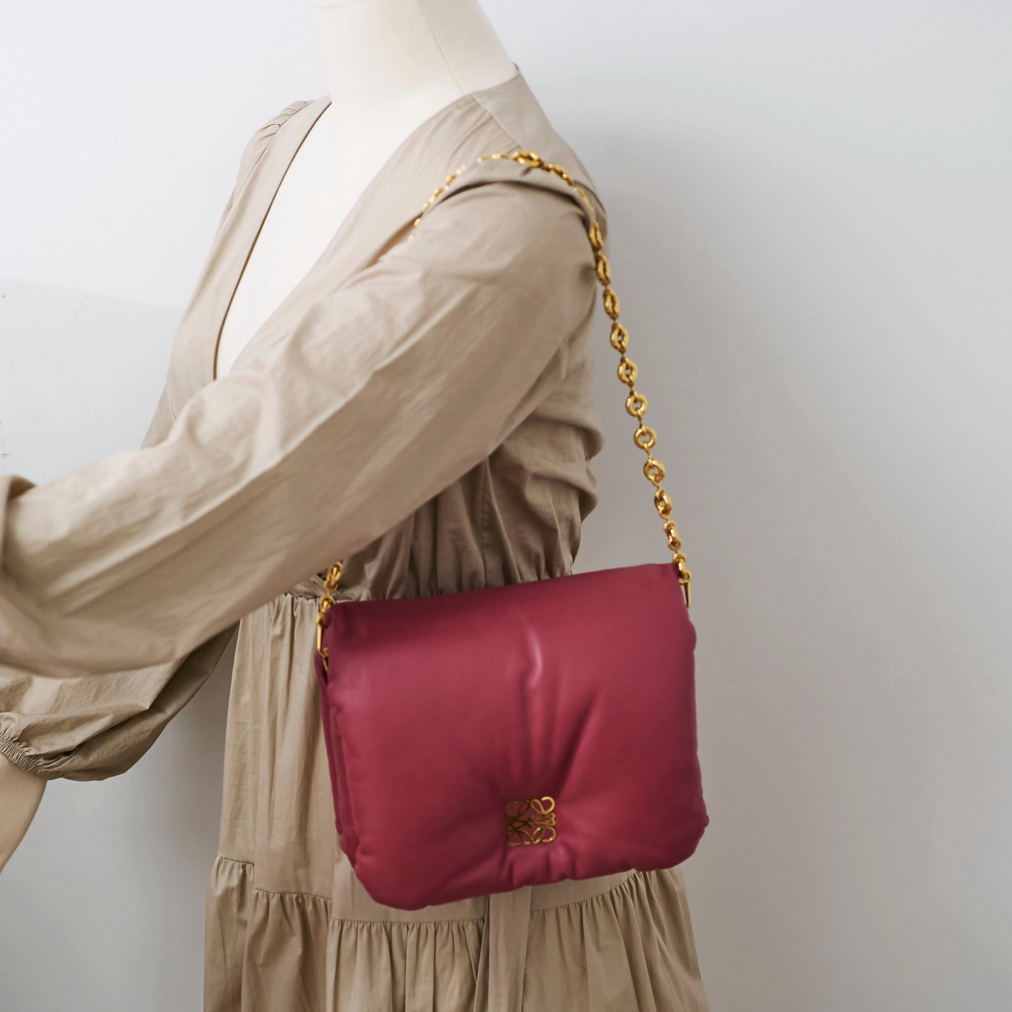Loewe Goya Bag Dark Pink