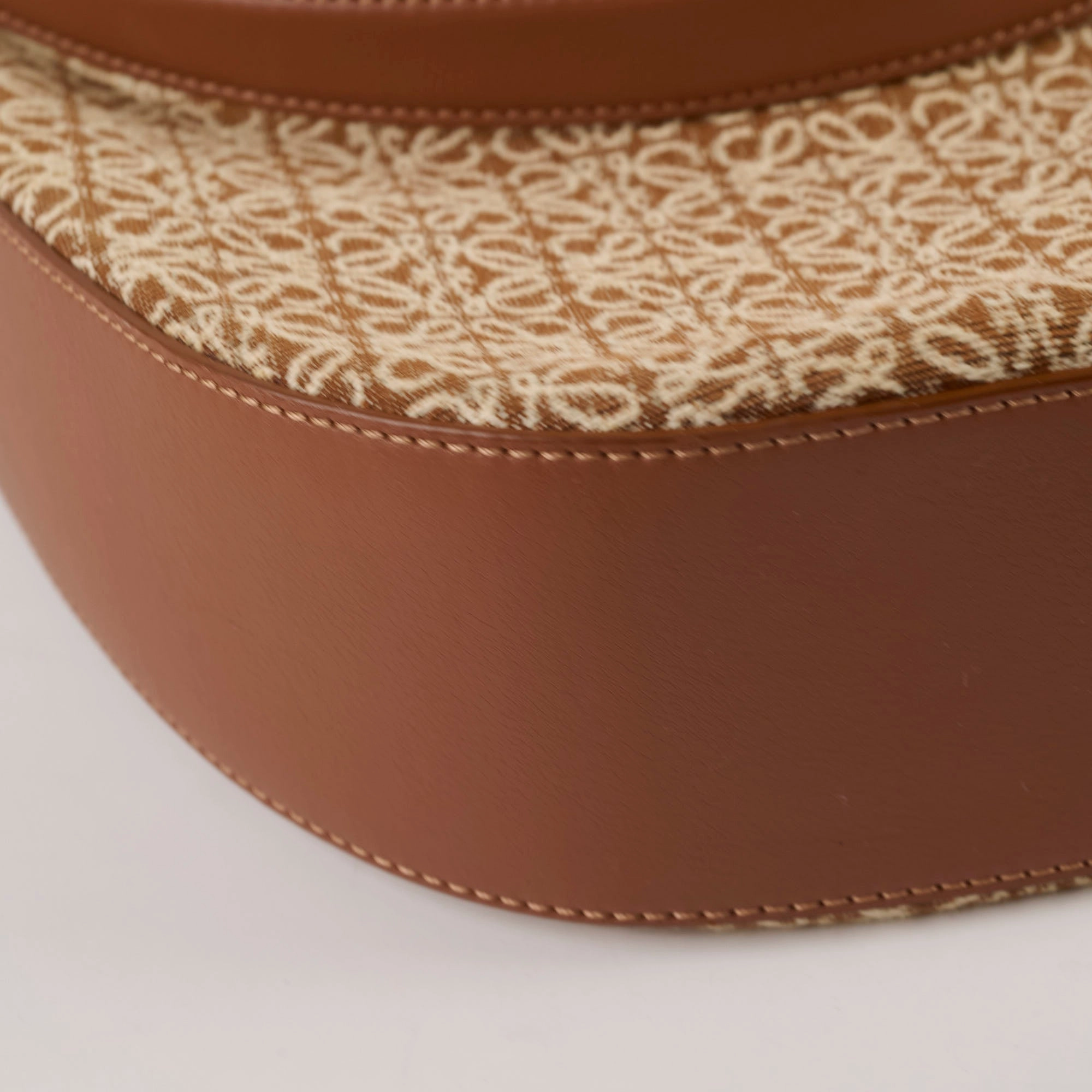 Loewe Luna Bag Anagram Jacquard Tan