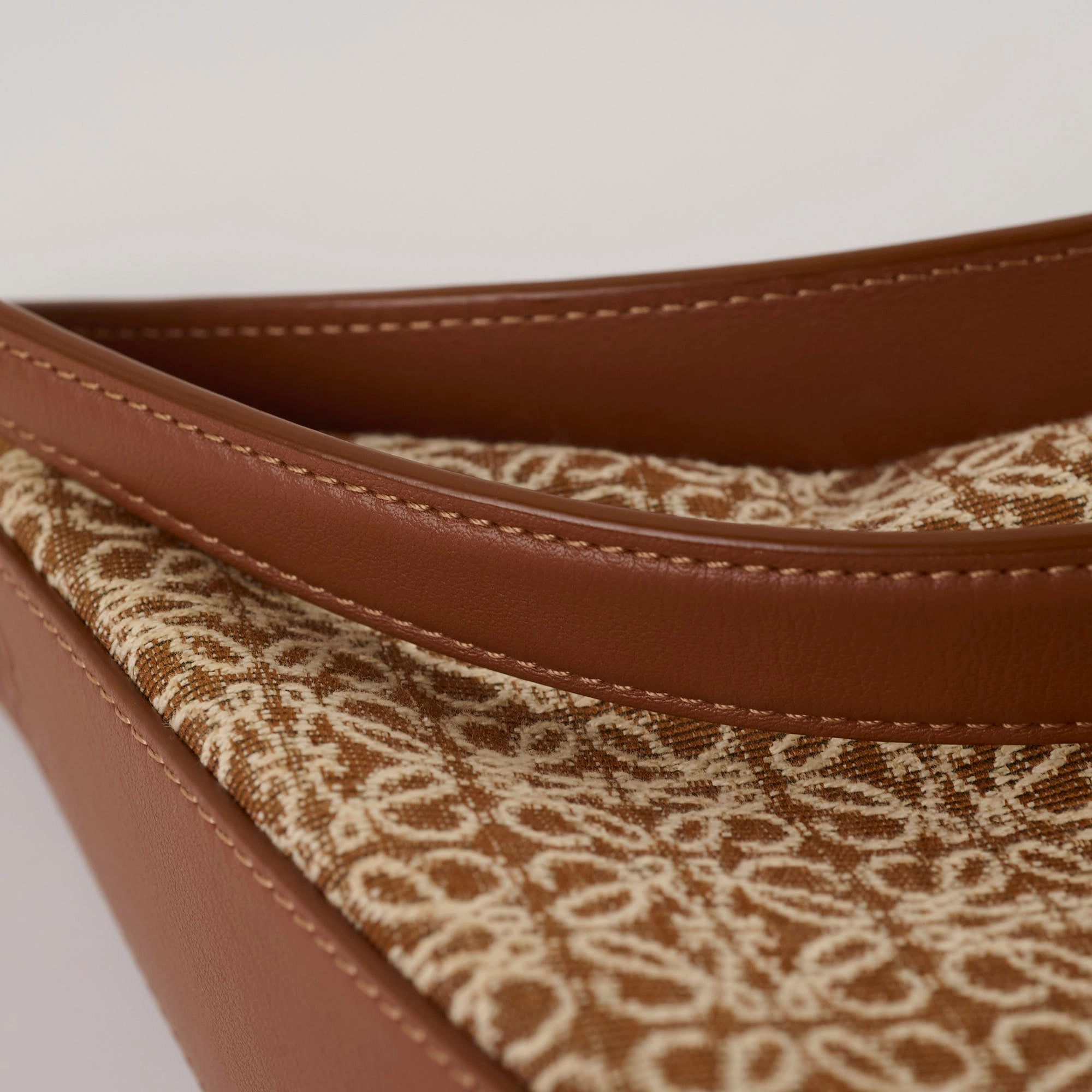 Loewe Luna Bag Anagram Jacquard Tan