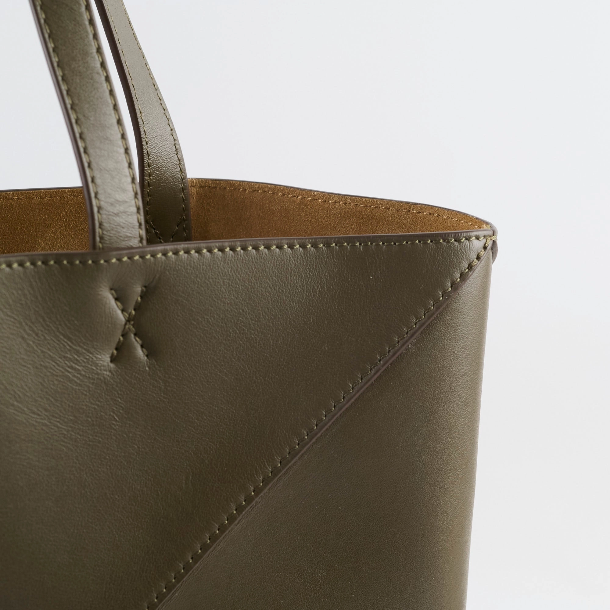 Loewe Medium Fold Tote Dark Khaki