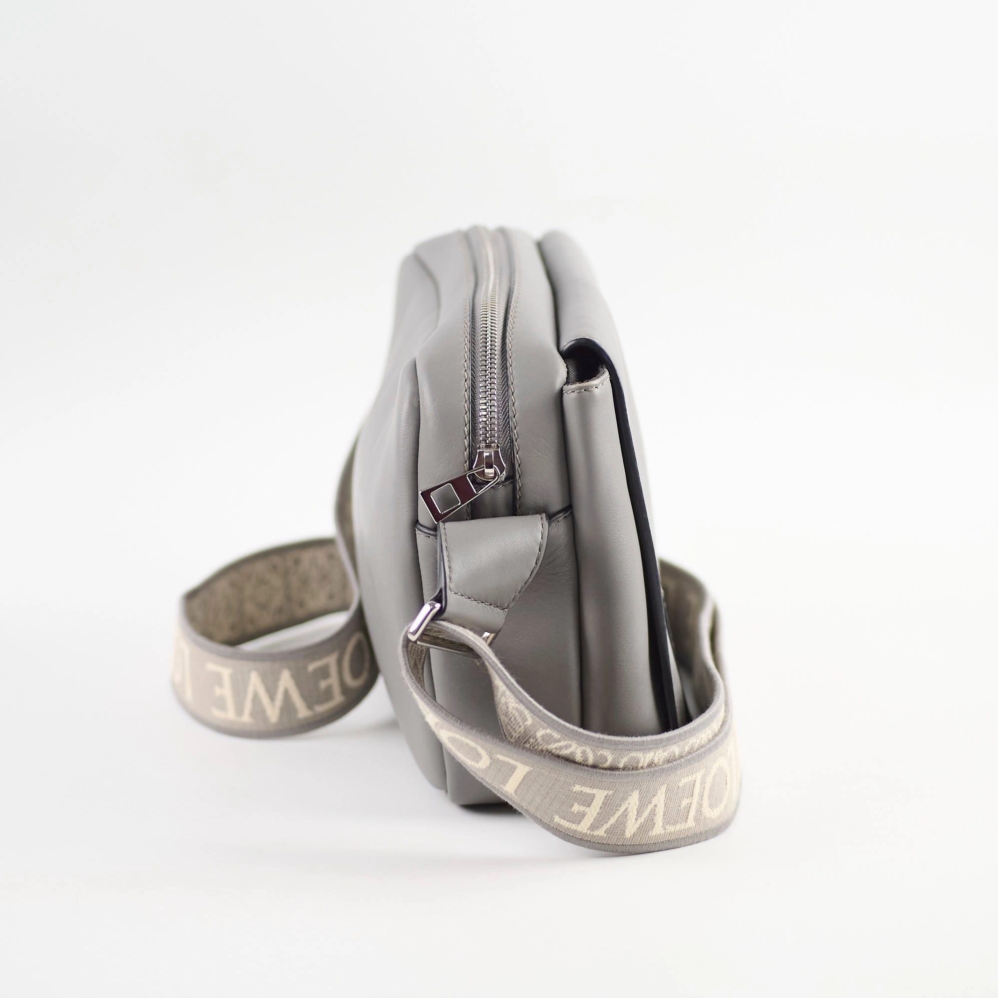 Loewe Military Messenger Crossbody Bag Grey