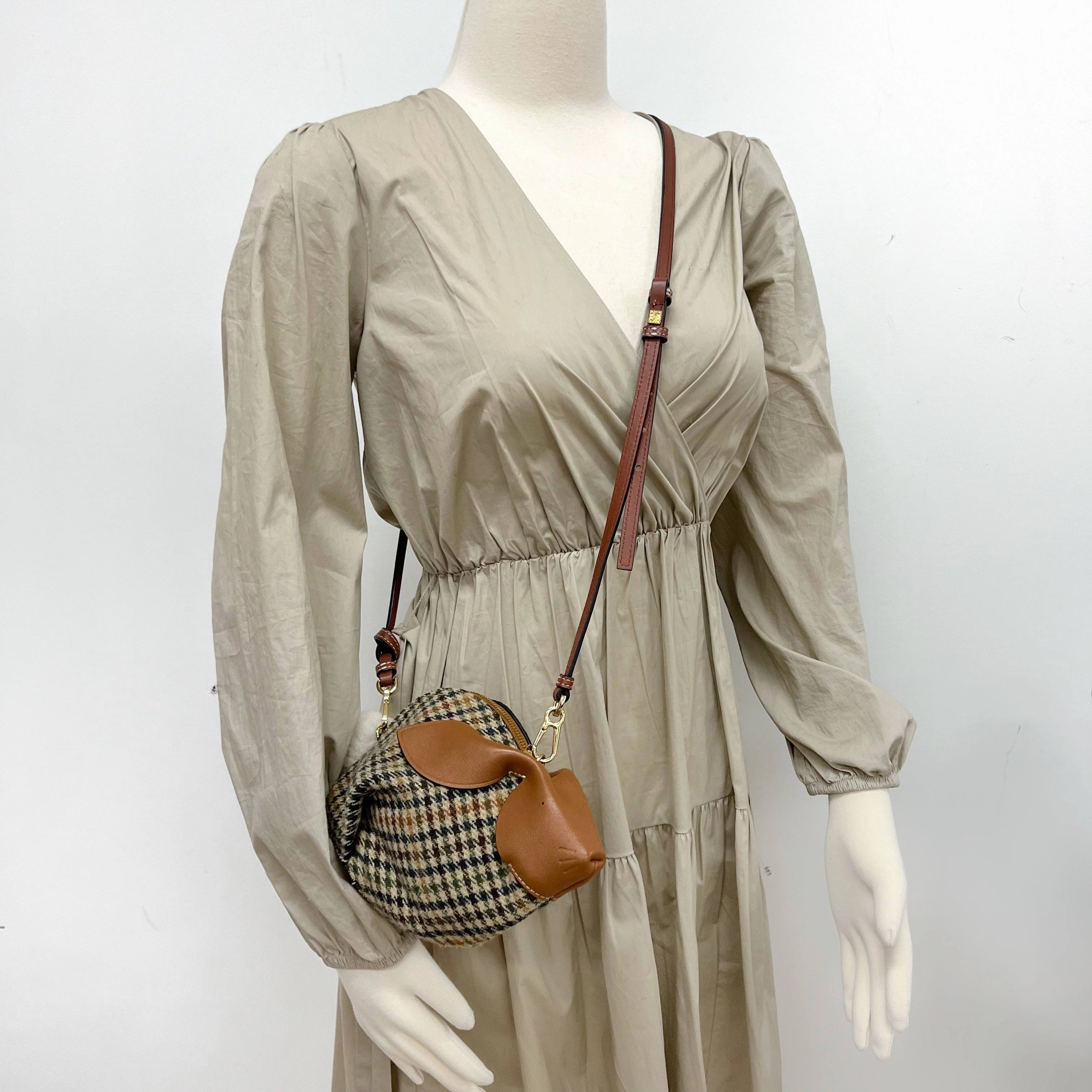 Loewe Mini Tan Bunny Crossbody Bag