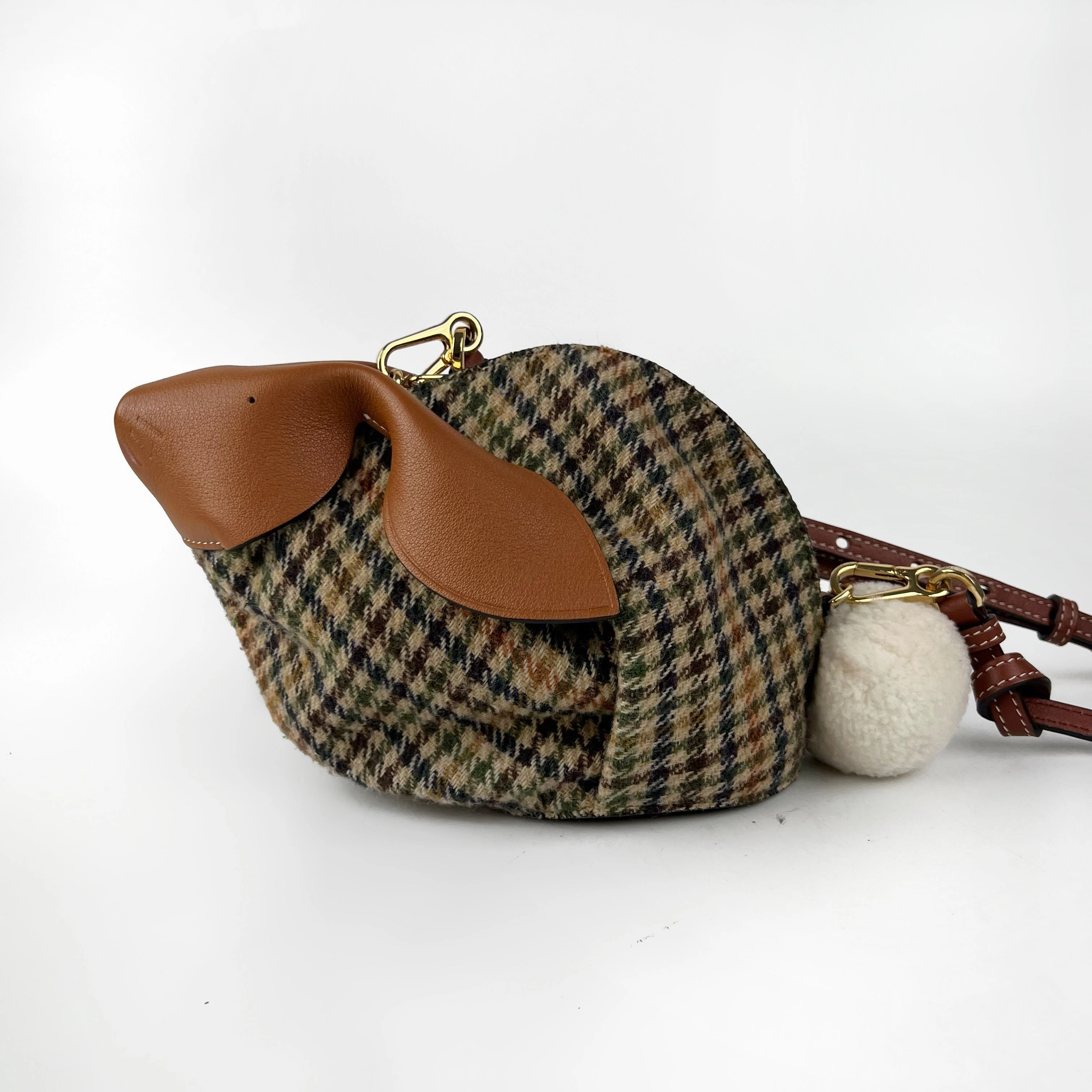 Loewe Mini Tan Bunny Crossbody Bag