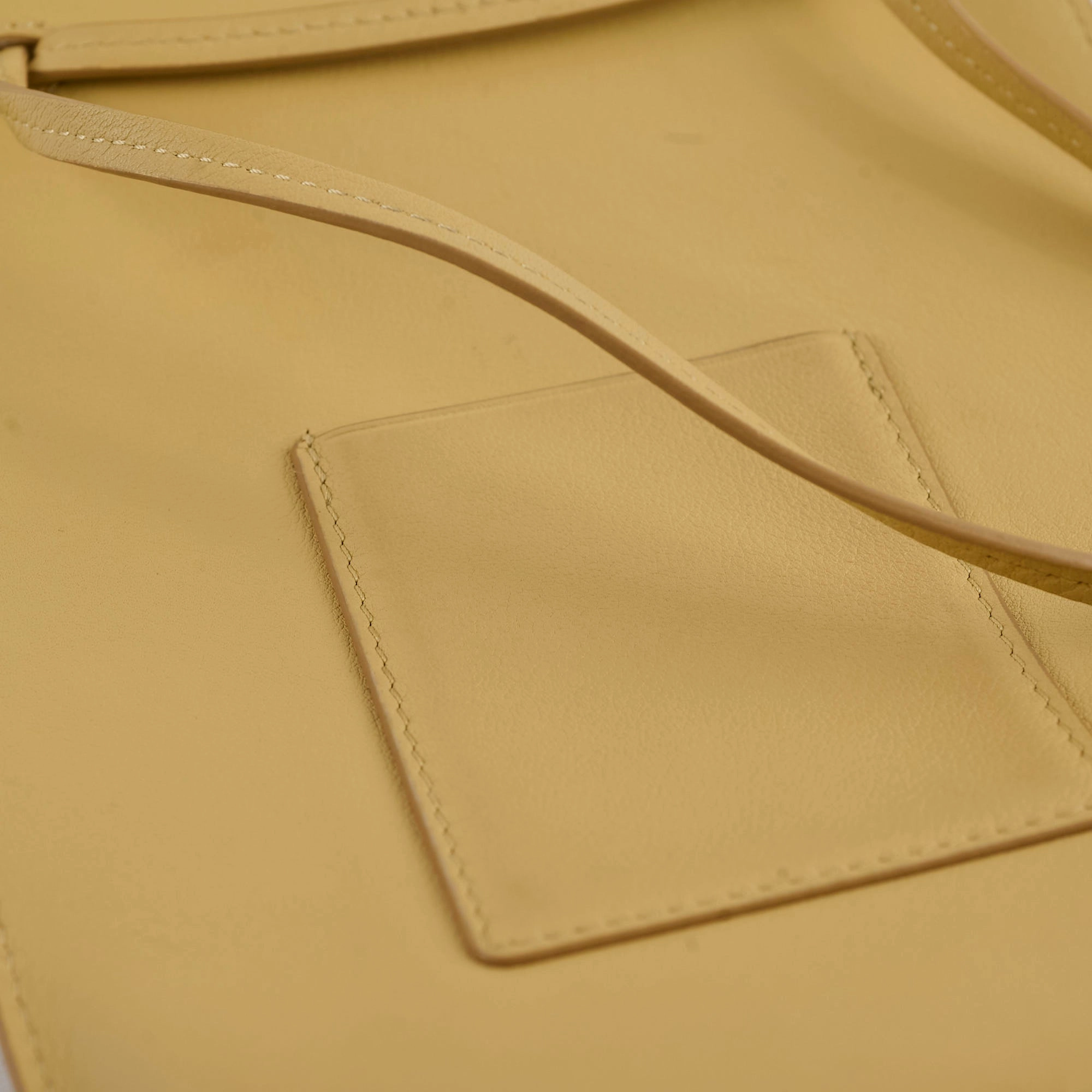 Loewe Pocket Leather Crossbody Yellow