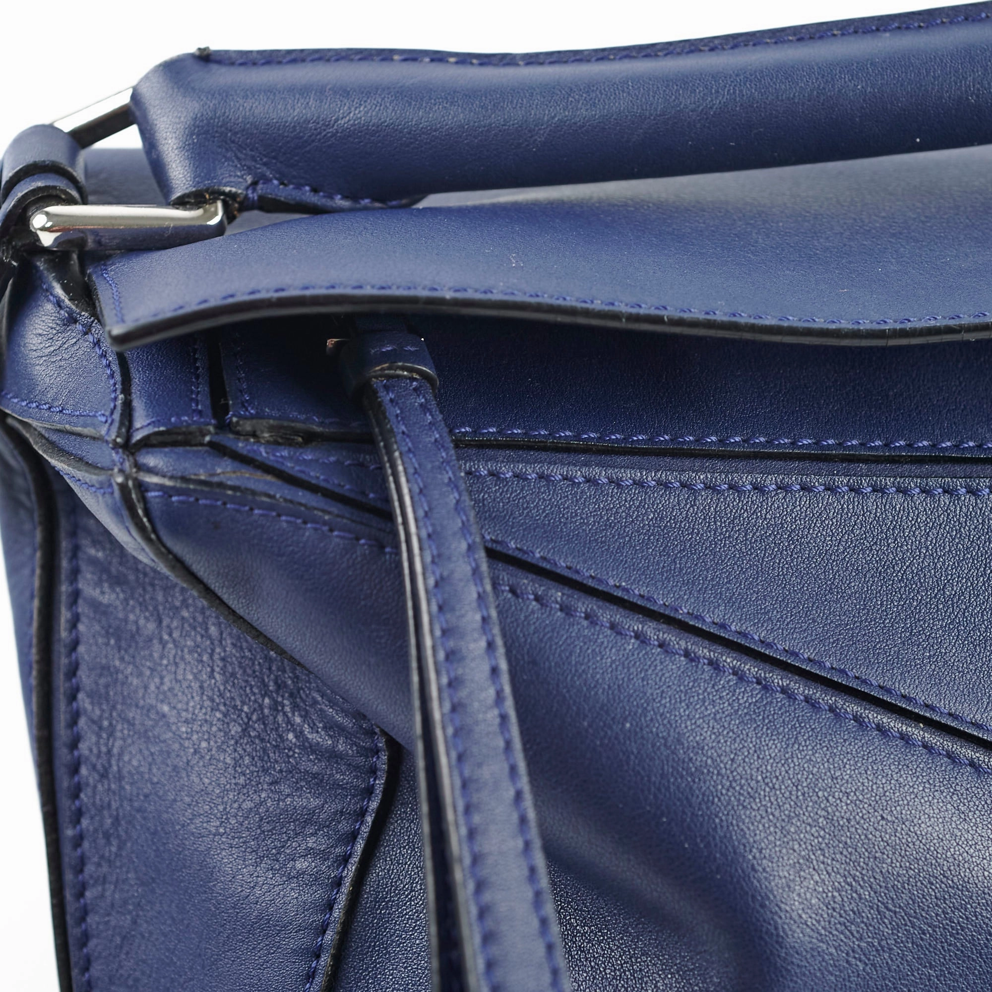 Loewe Puzzle Navy Crossbody Bag