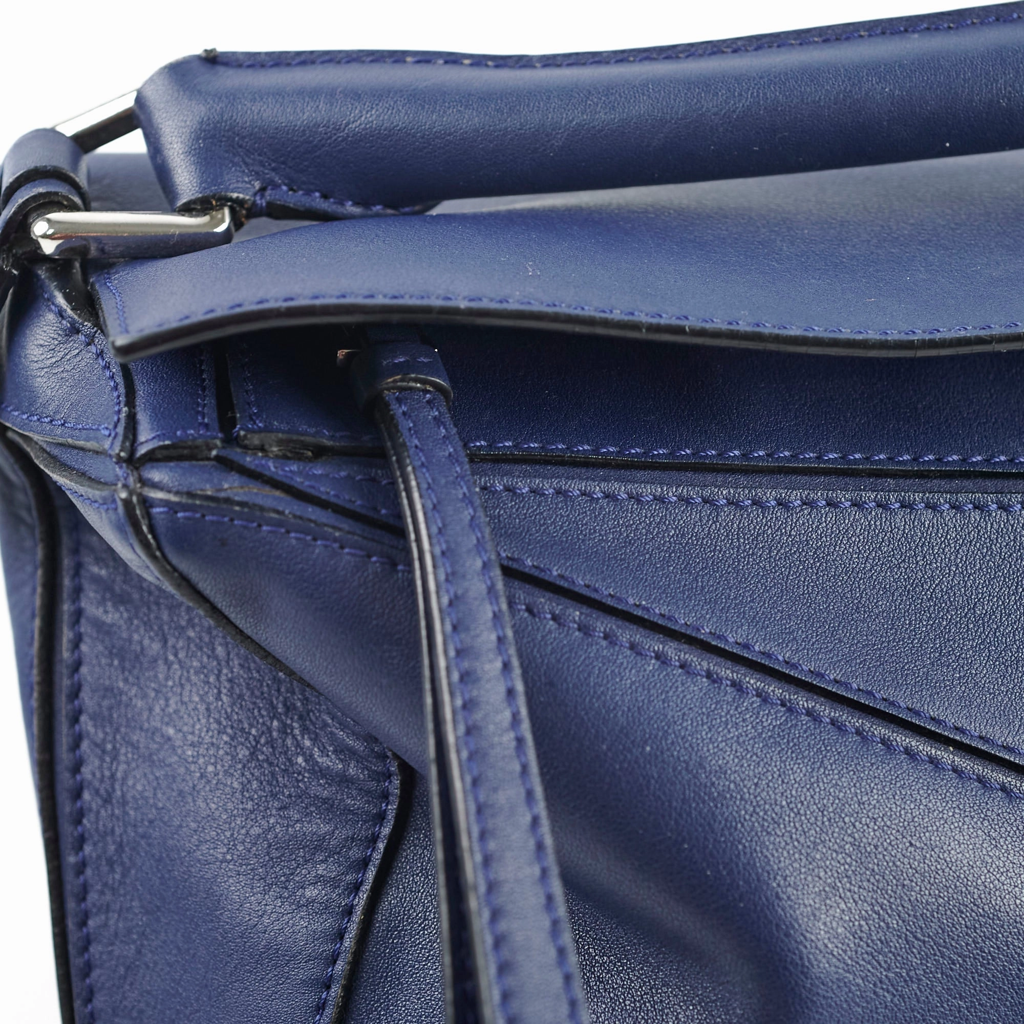 Loewe Puzzle Navy Crossbody Bag