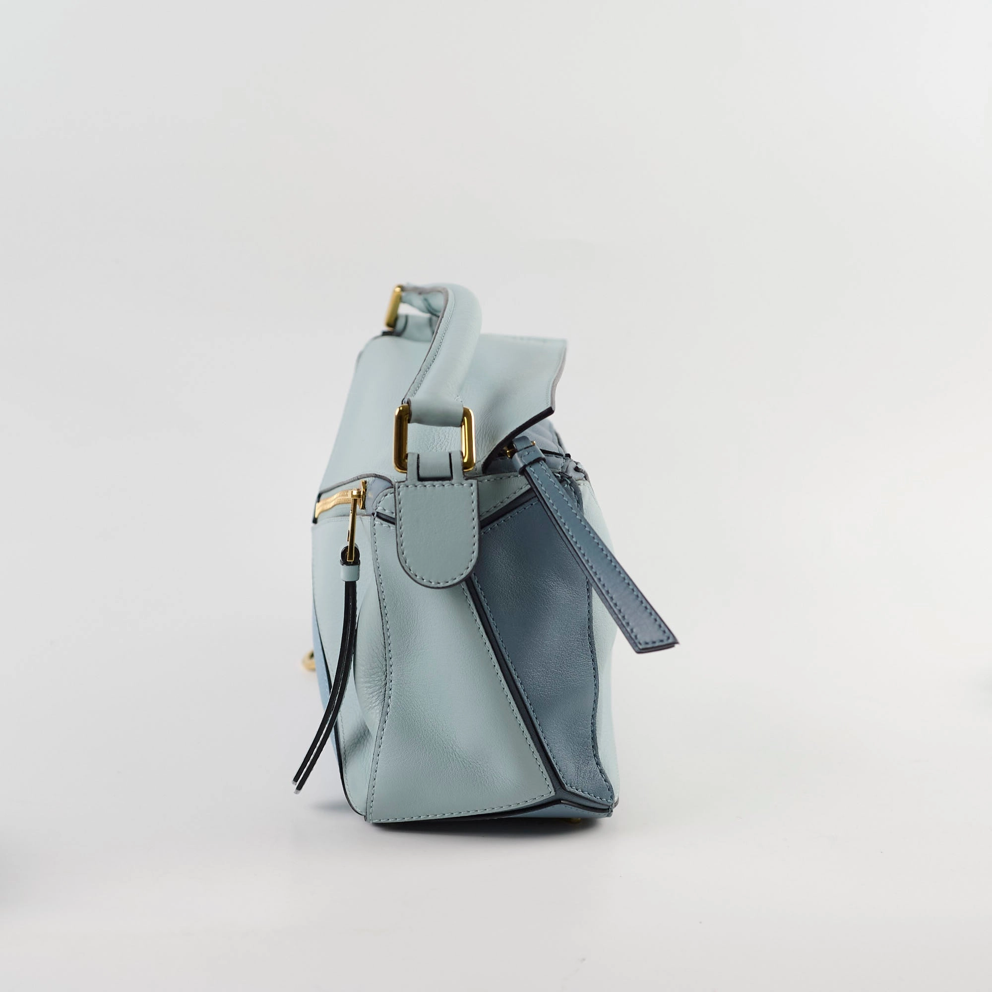 Loewe Small Puzzle Bag Tri- Color Blue