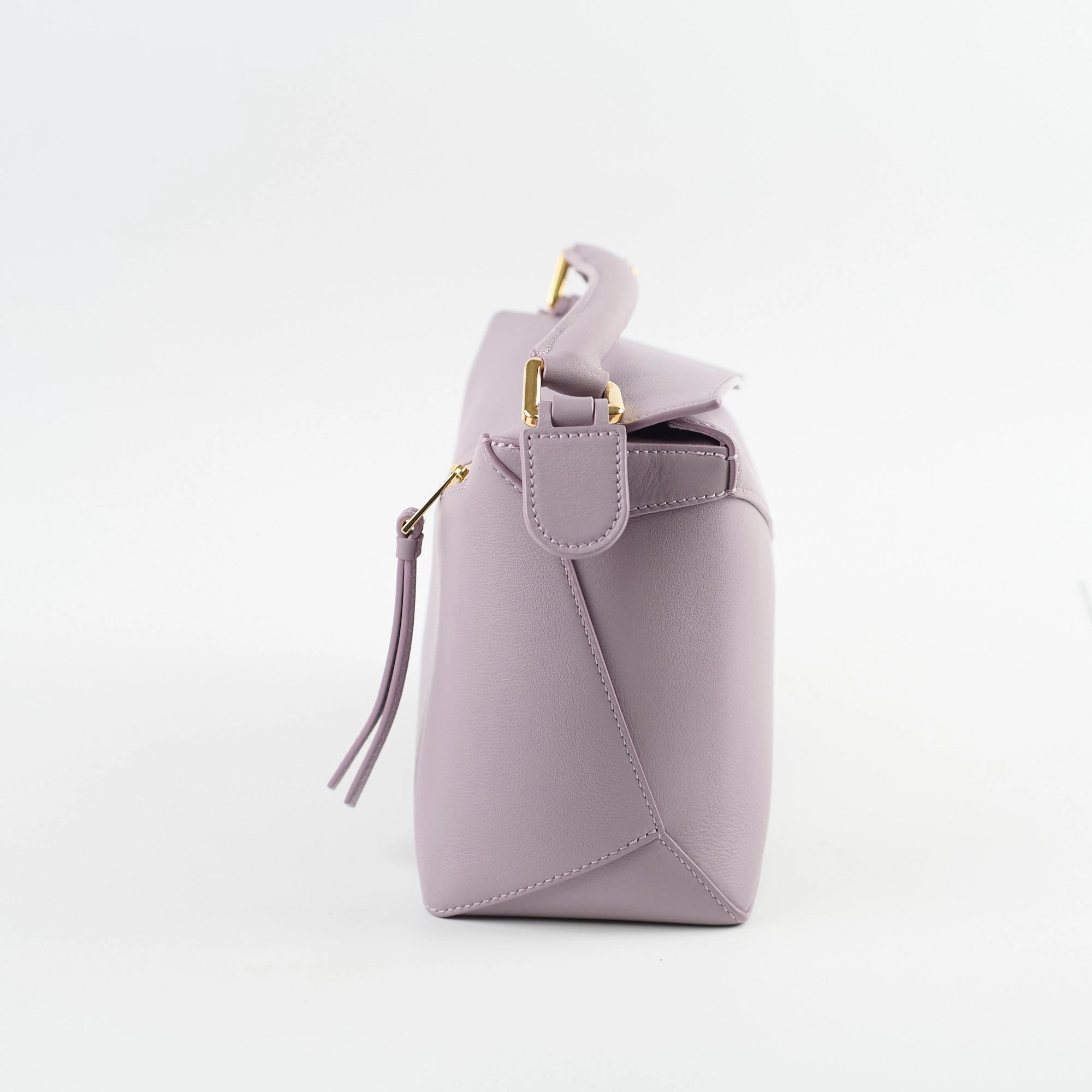 Loewe Small Puzzle Edge Bag Purple GHW