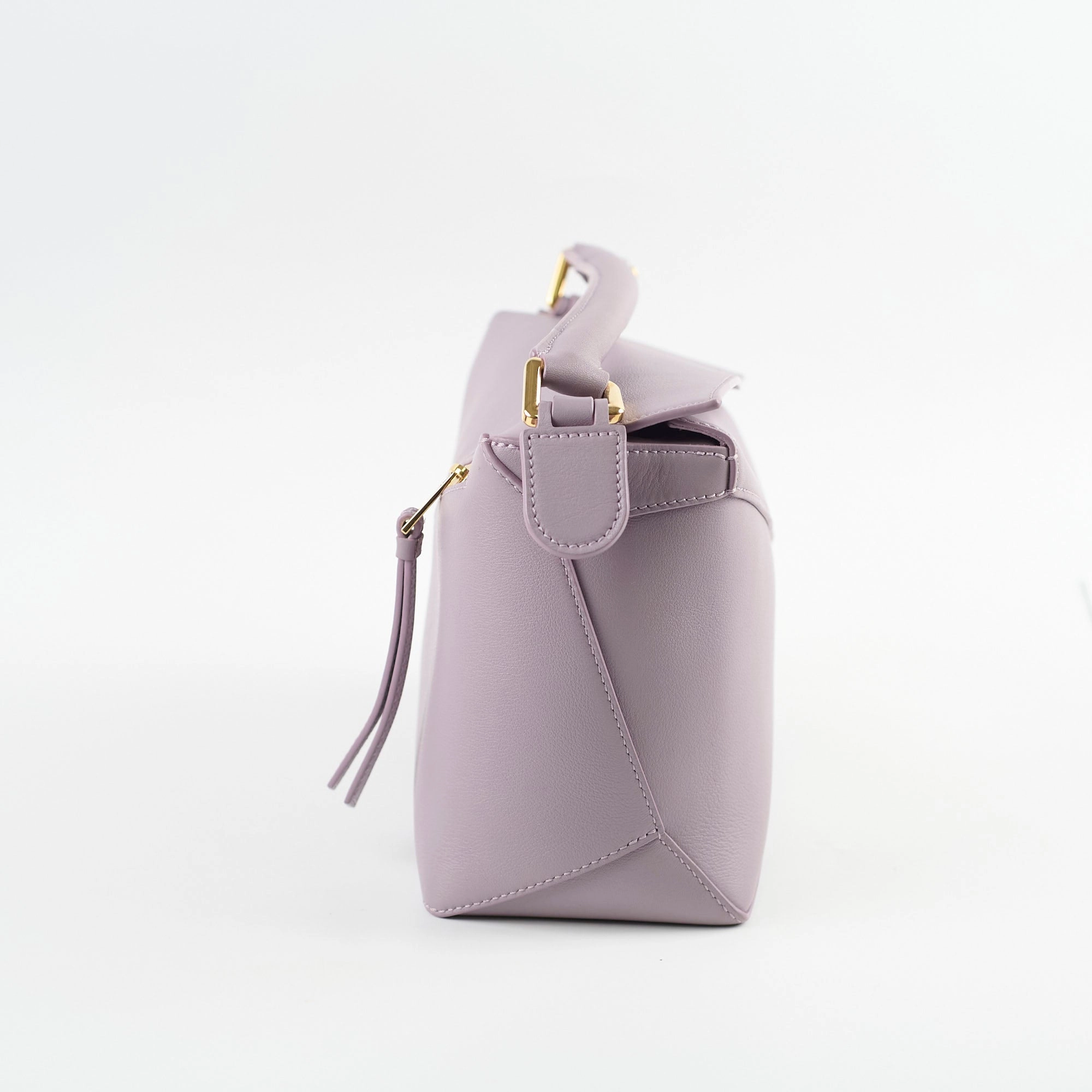 Loewe Small Puzzle Edge Bag Purple GHW