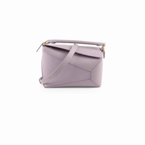 Loewe Small Puzzle Edge Bag Purple GHW