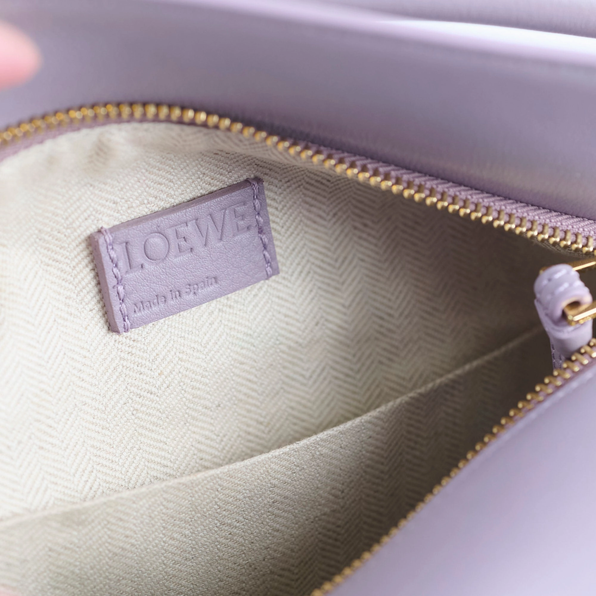 Loewe Small Puzzle Edge Bag Purple GHW