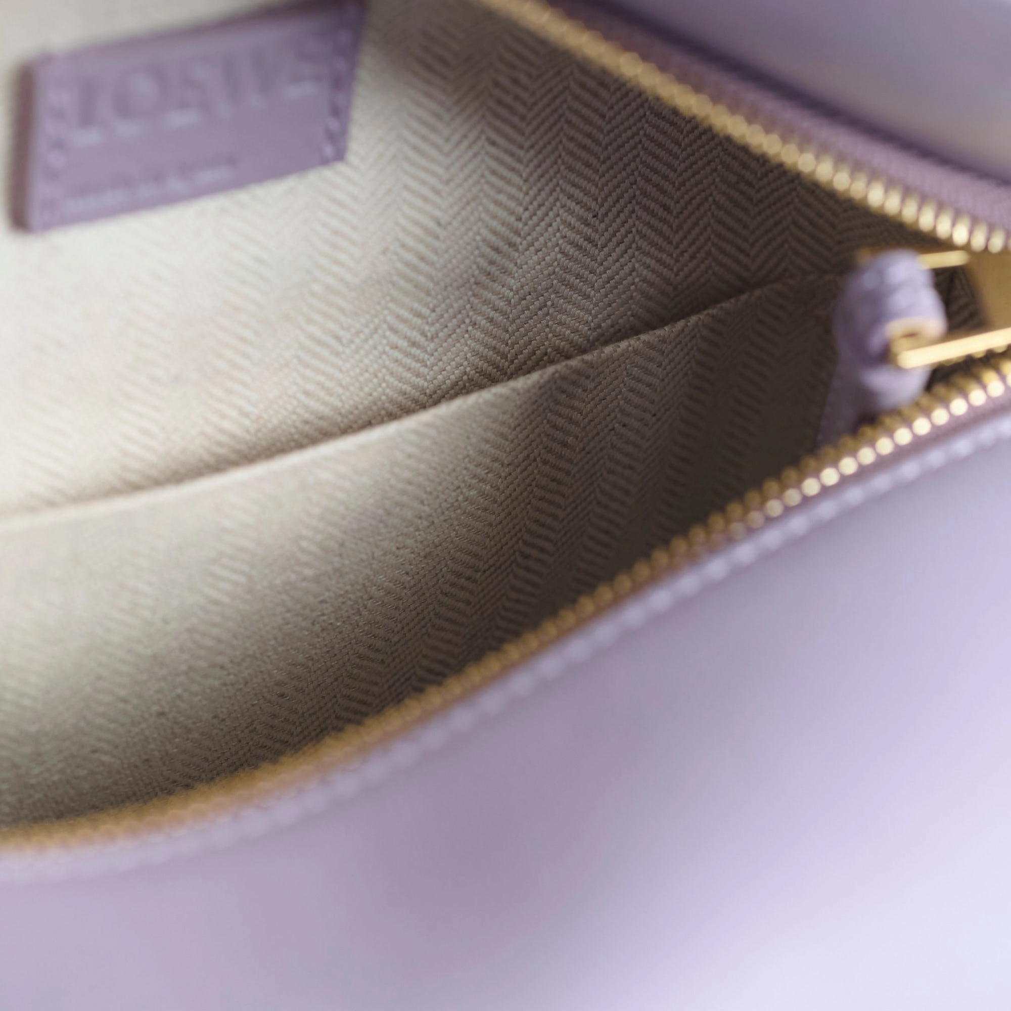 Loewe Small Puzzle Edge Bag Purple GHW