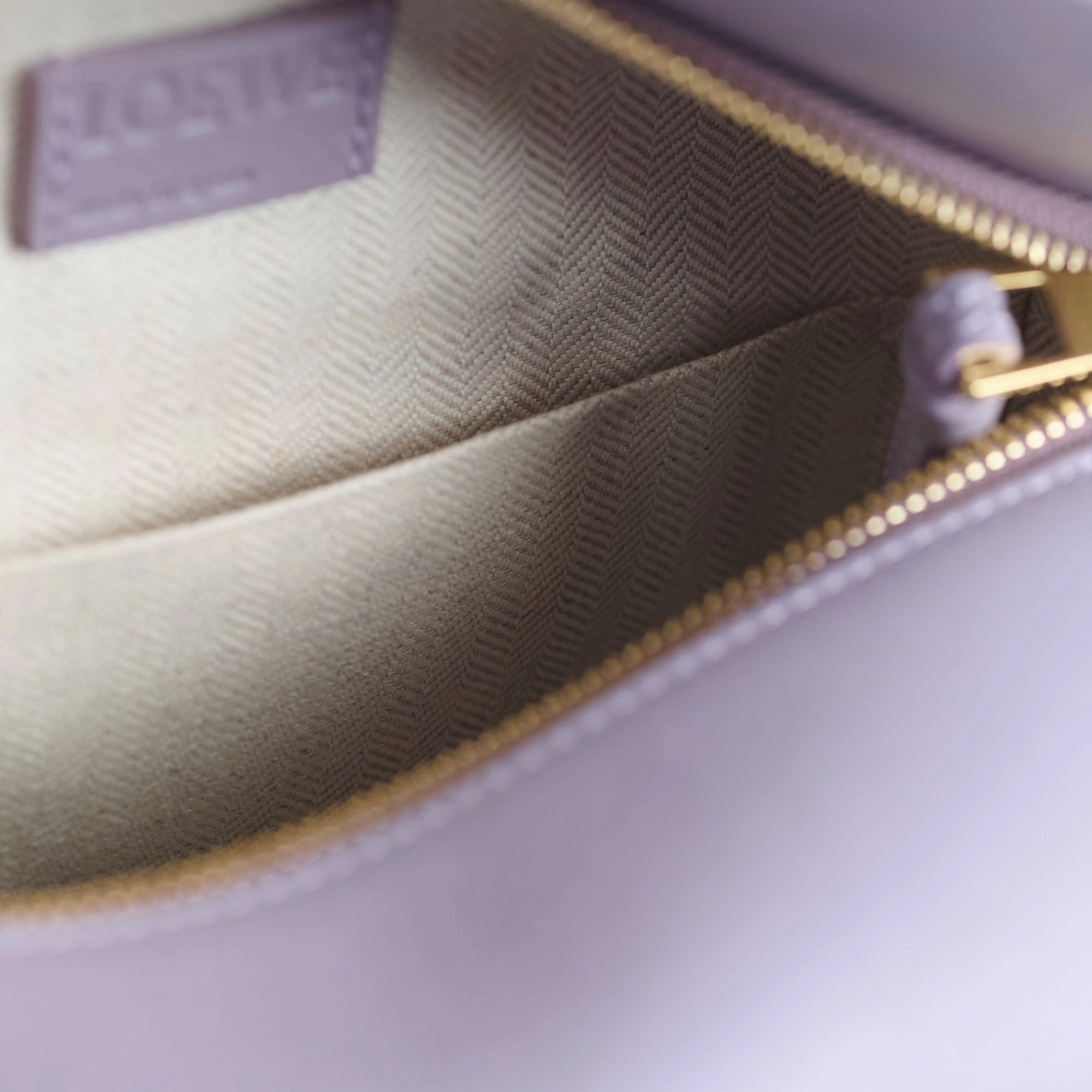 Loewe Small Puzzle Edge Bag Purple GHW