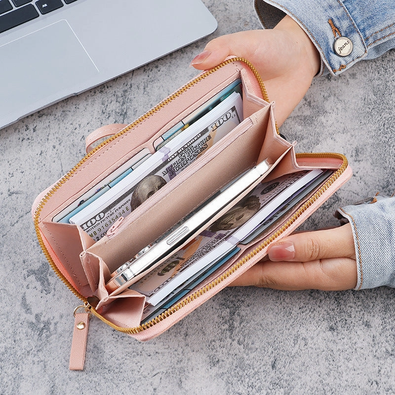 Long Korean version mobile phone bag wallet