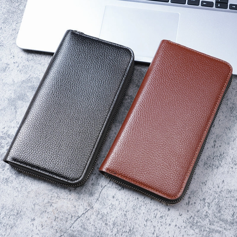 Long Men's Zipper Wallet
