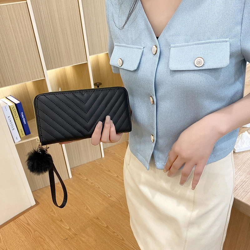 Long wallet Casual change purse