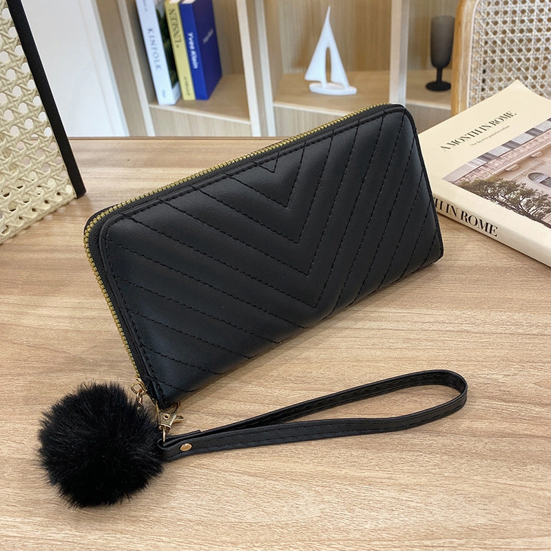 Long wallet Casual change purse