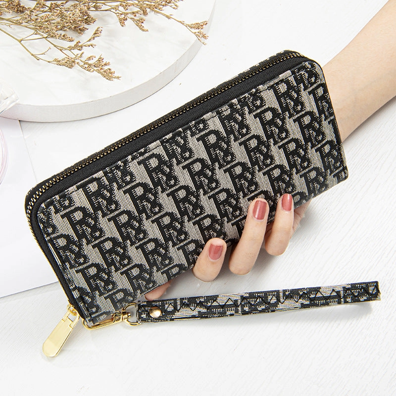 Long wallet female printed alphabet