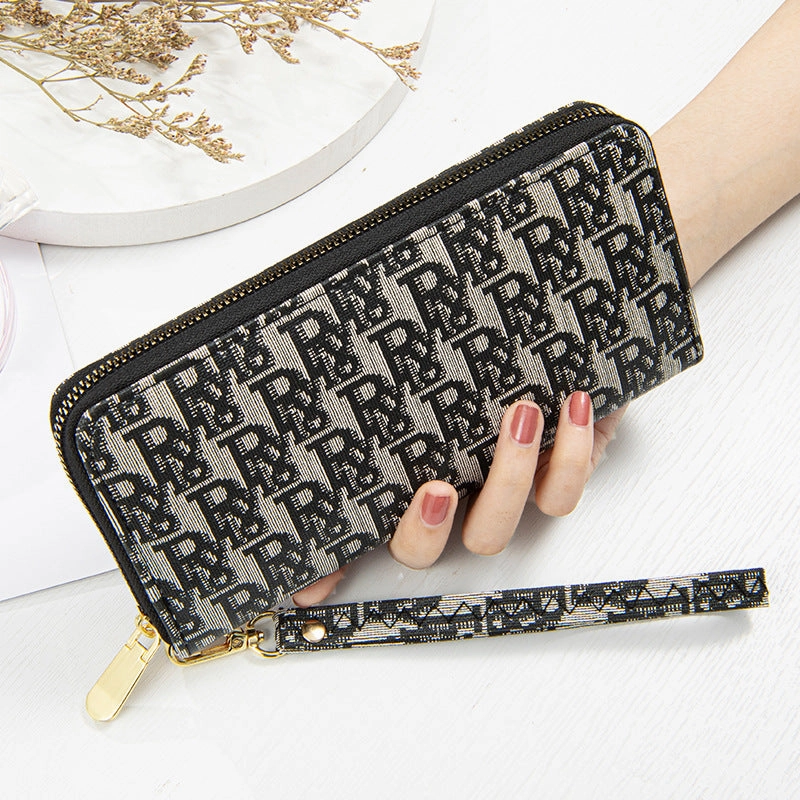 Long wallet female printed alphabet
