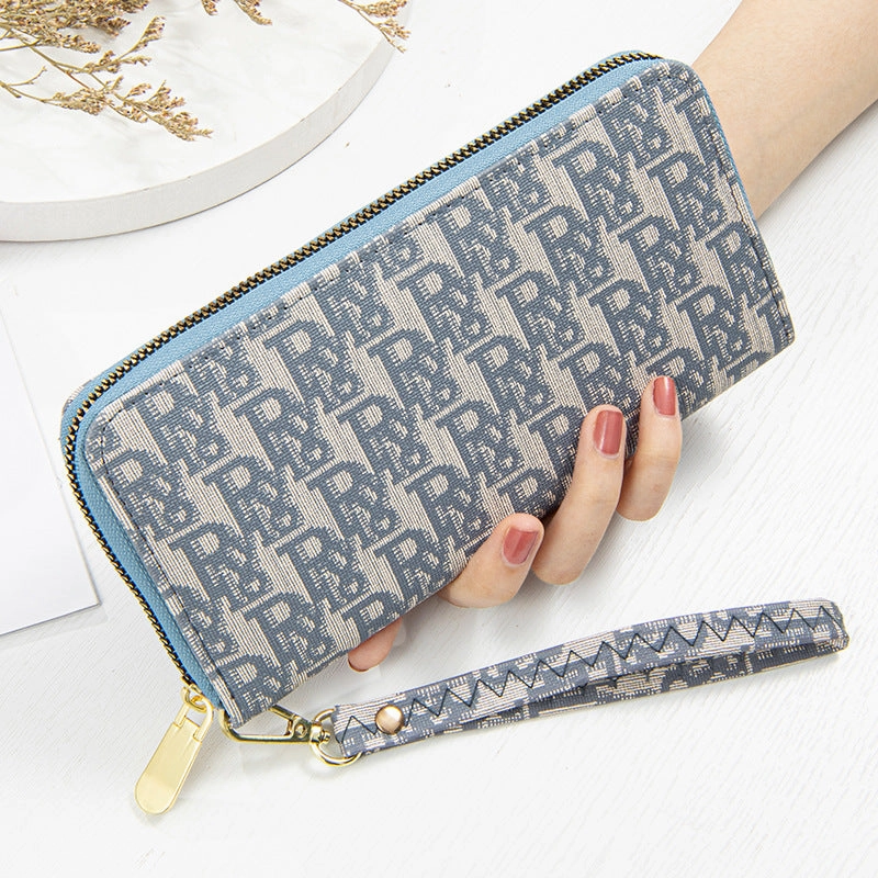 Long wallet female printed alphabet