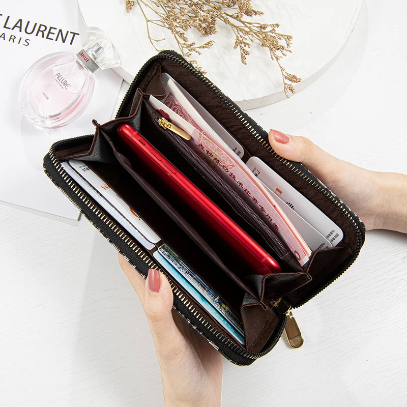 Long wallet female printed alphabet