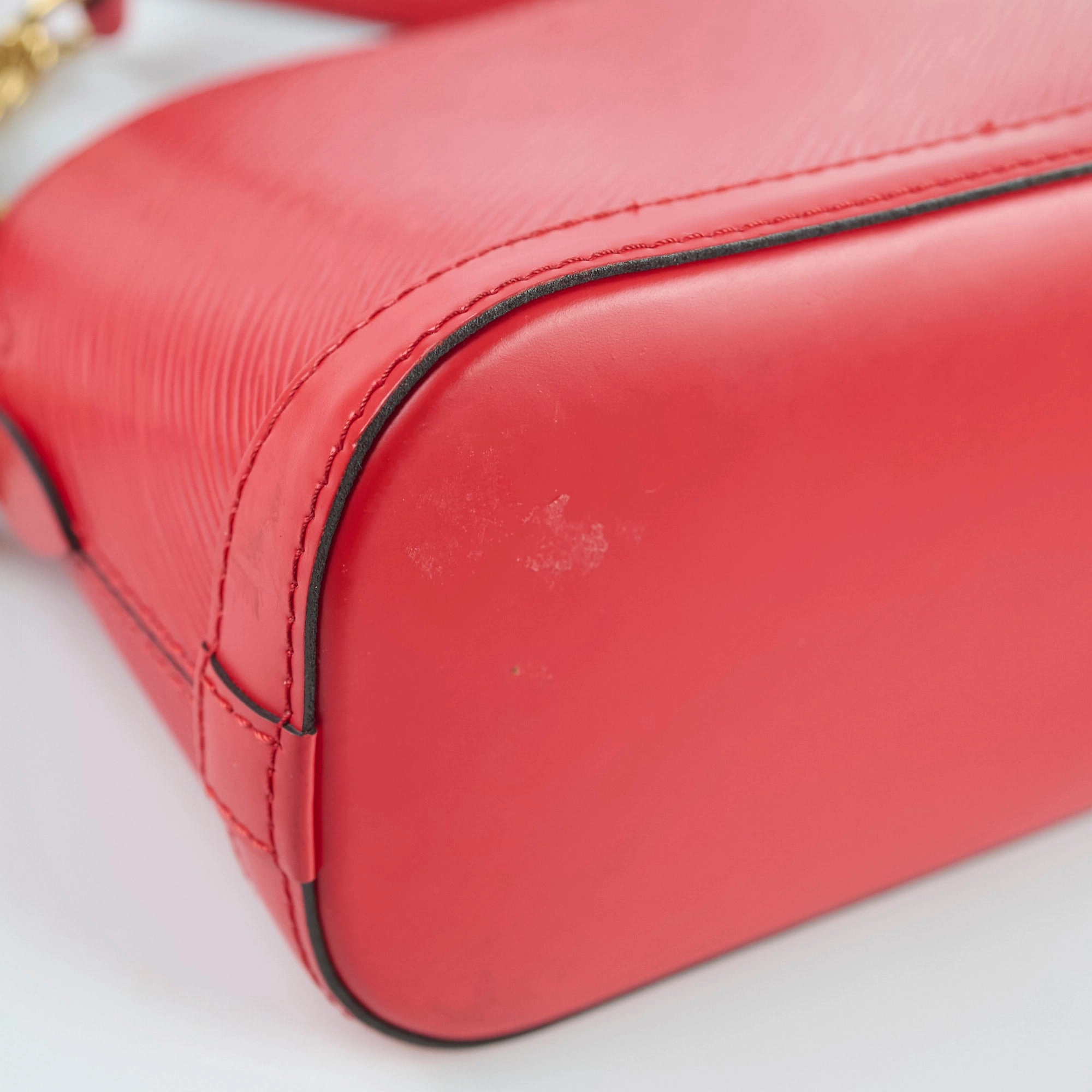 Louis Vuitton Alma Mini Epi Red