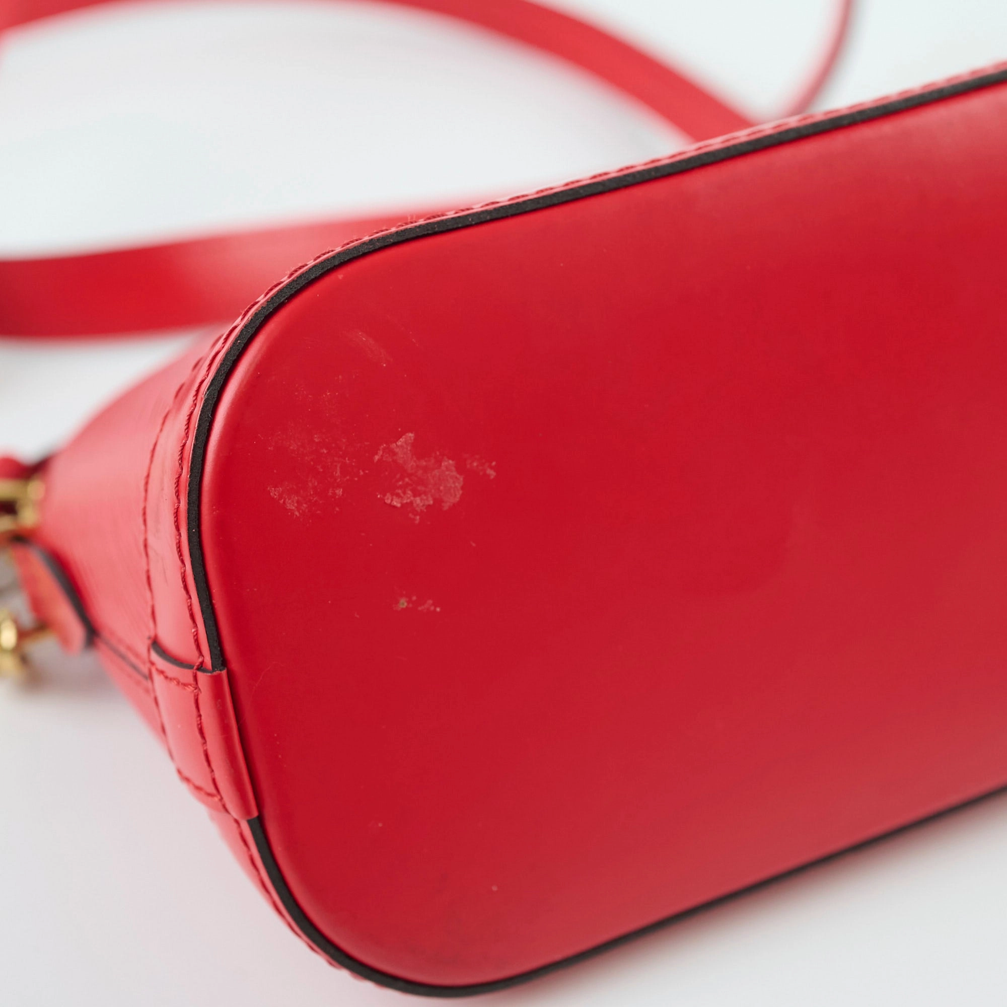 Louis Vuitton Alma Mini Epi Red