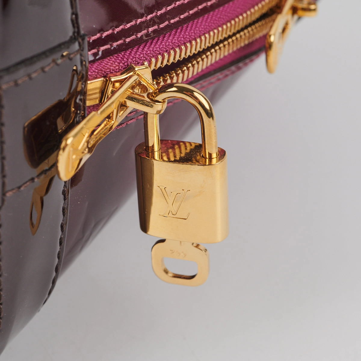 Louis Vuitton Alma PM Vernis Burgundy Ombre