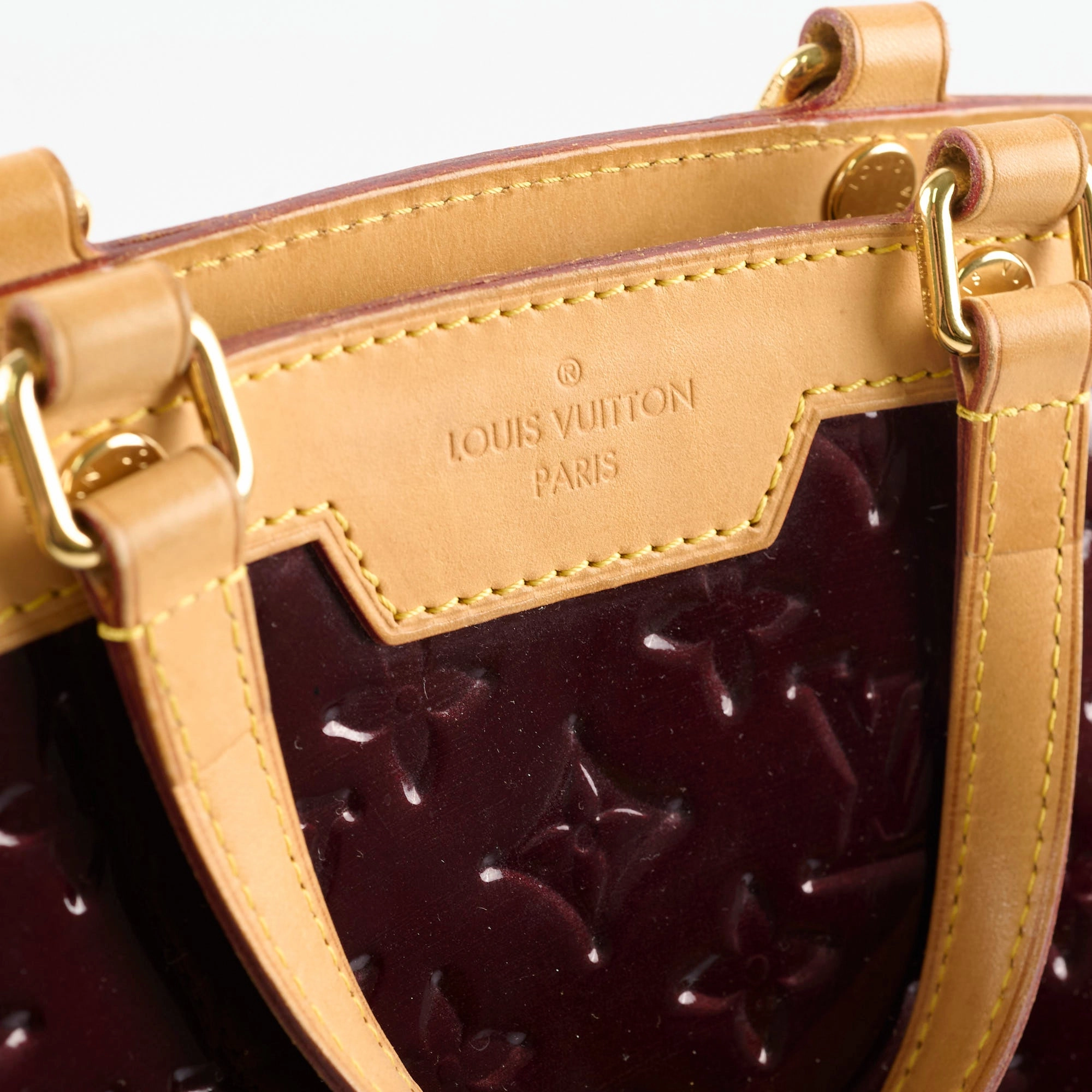 Louis Vuitton Brea MM Bag Monogram Vernis Amarante