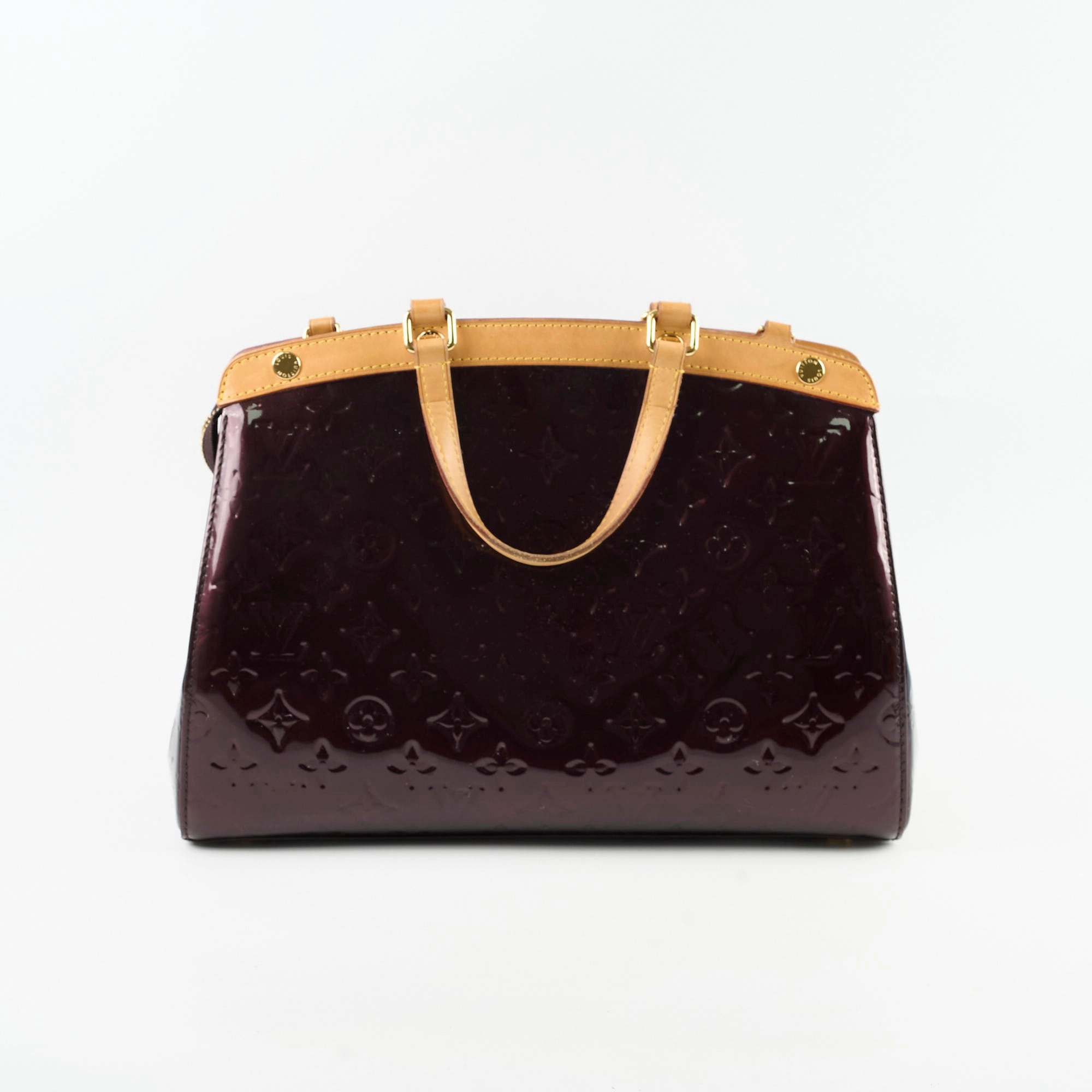 Louis Vuitton Brea MM Bag Monogram Vernis Amarante