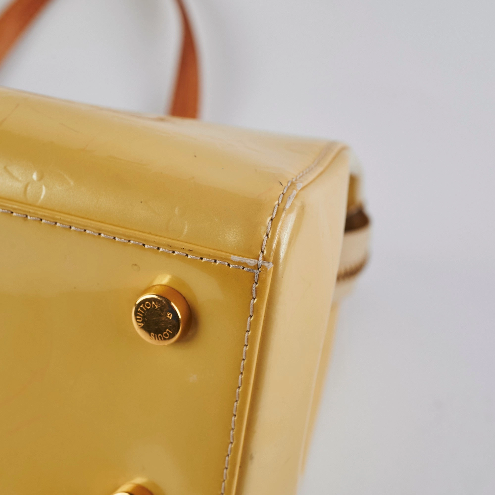Louis Vuitton Brea Vernis MM Yellow