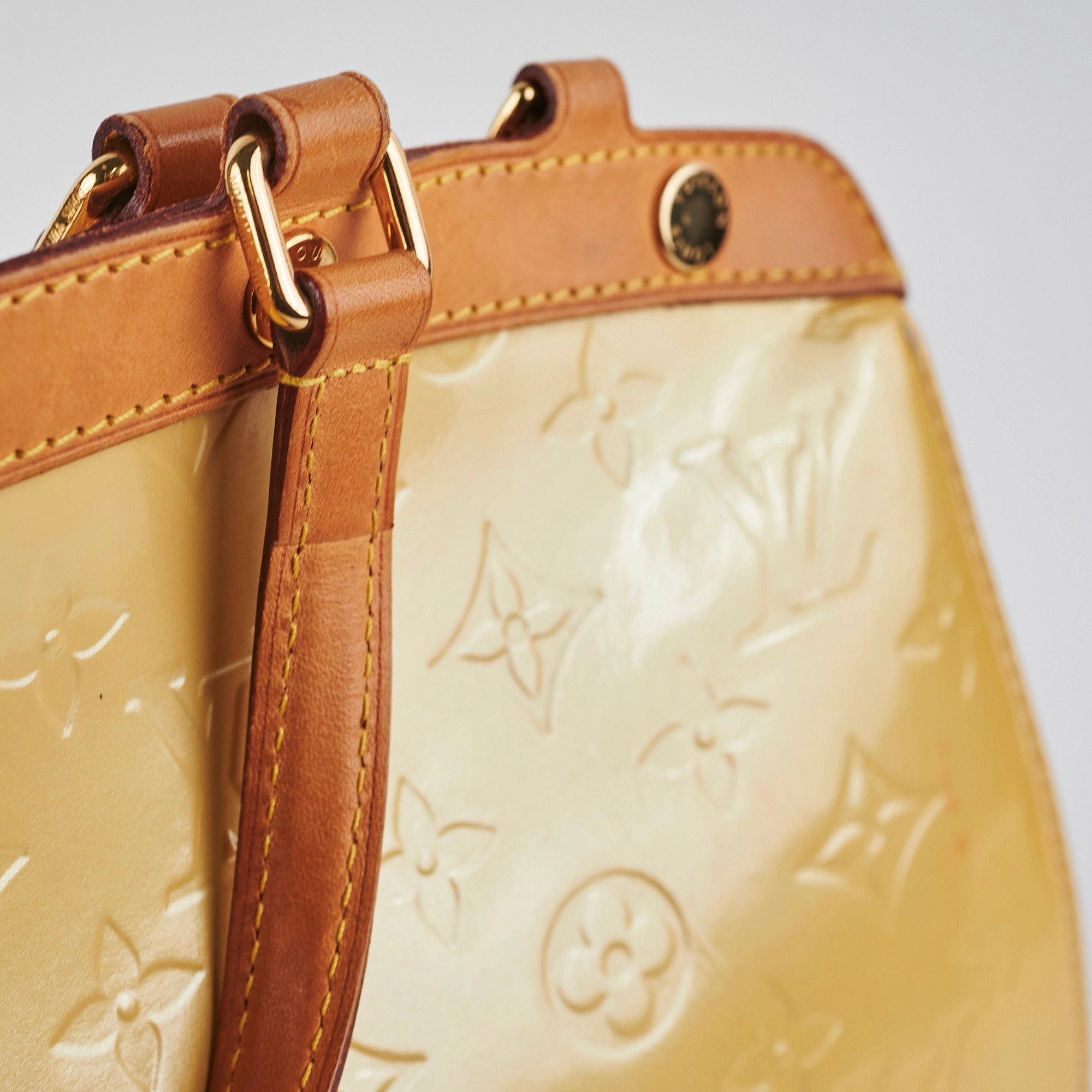 Louis Vuitton Brea Vernis MM Yellow