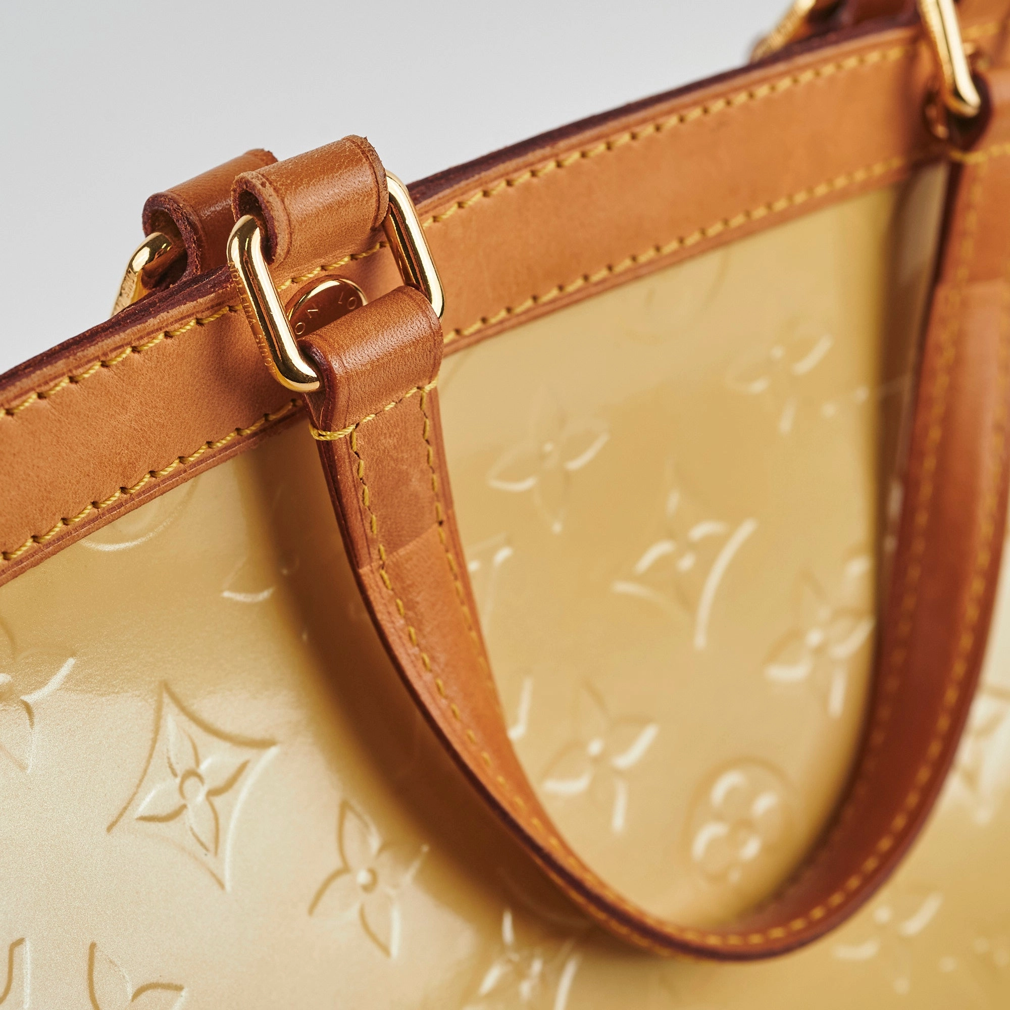 Louis Vuitton Brea Vernis MM Yellow