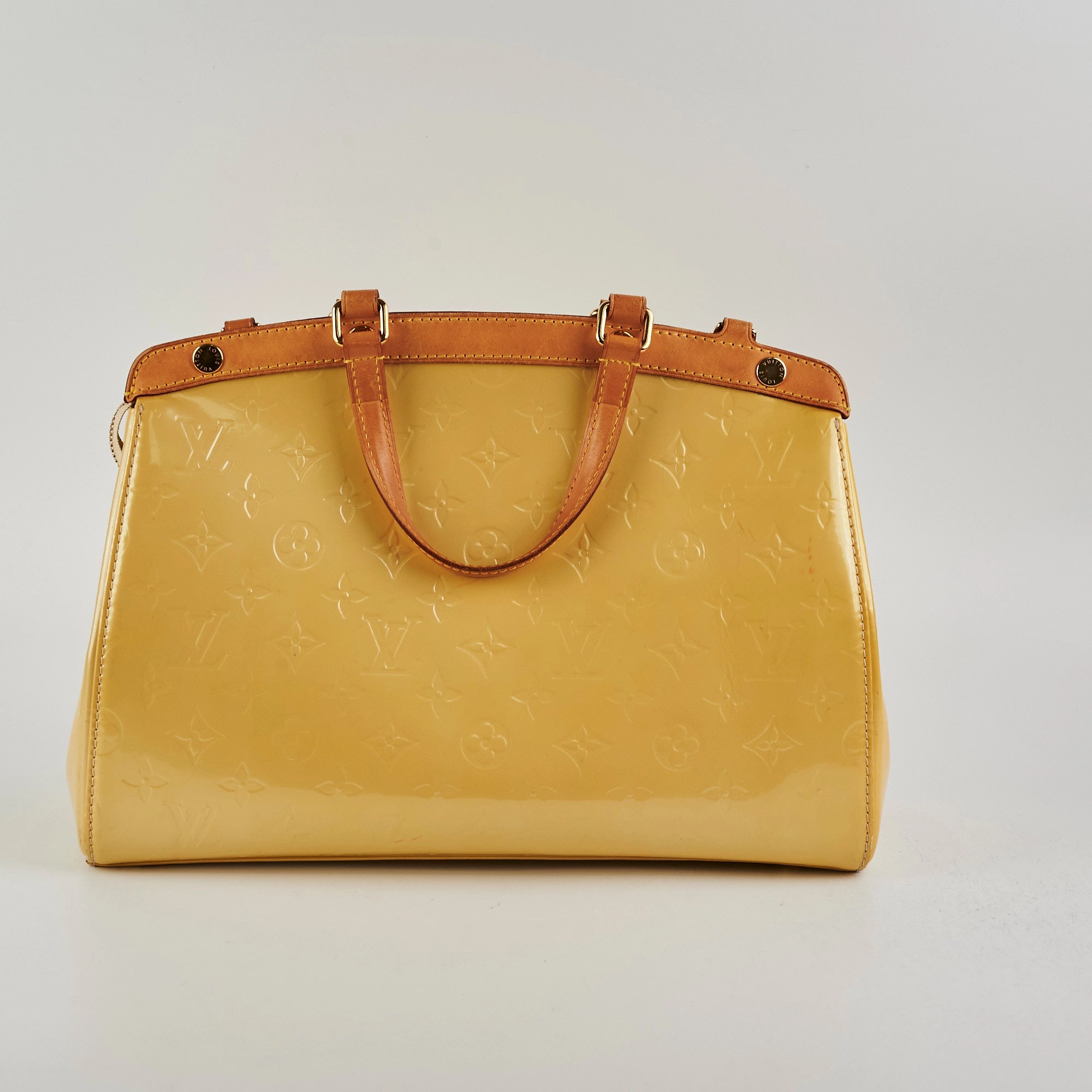 Louis Vuitton Brea Vernis MM Yellow
