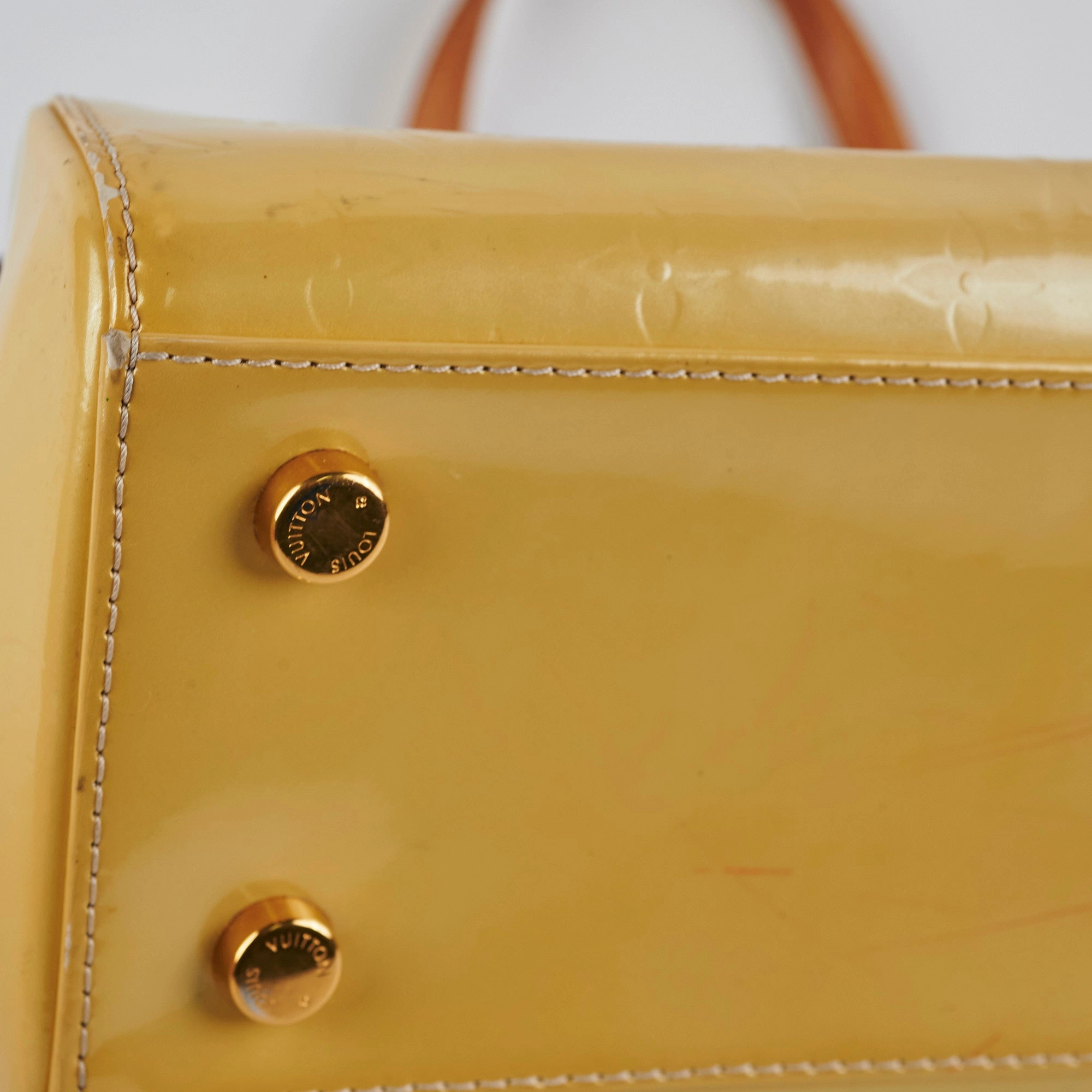 Louis Vuitton Brea Vernis MM Yellow