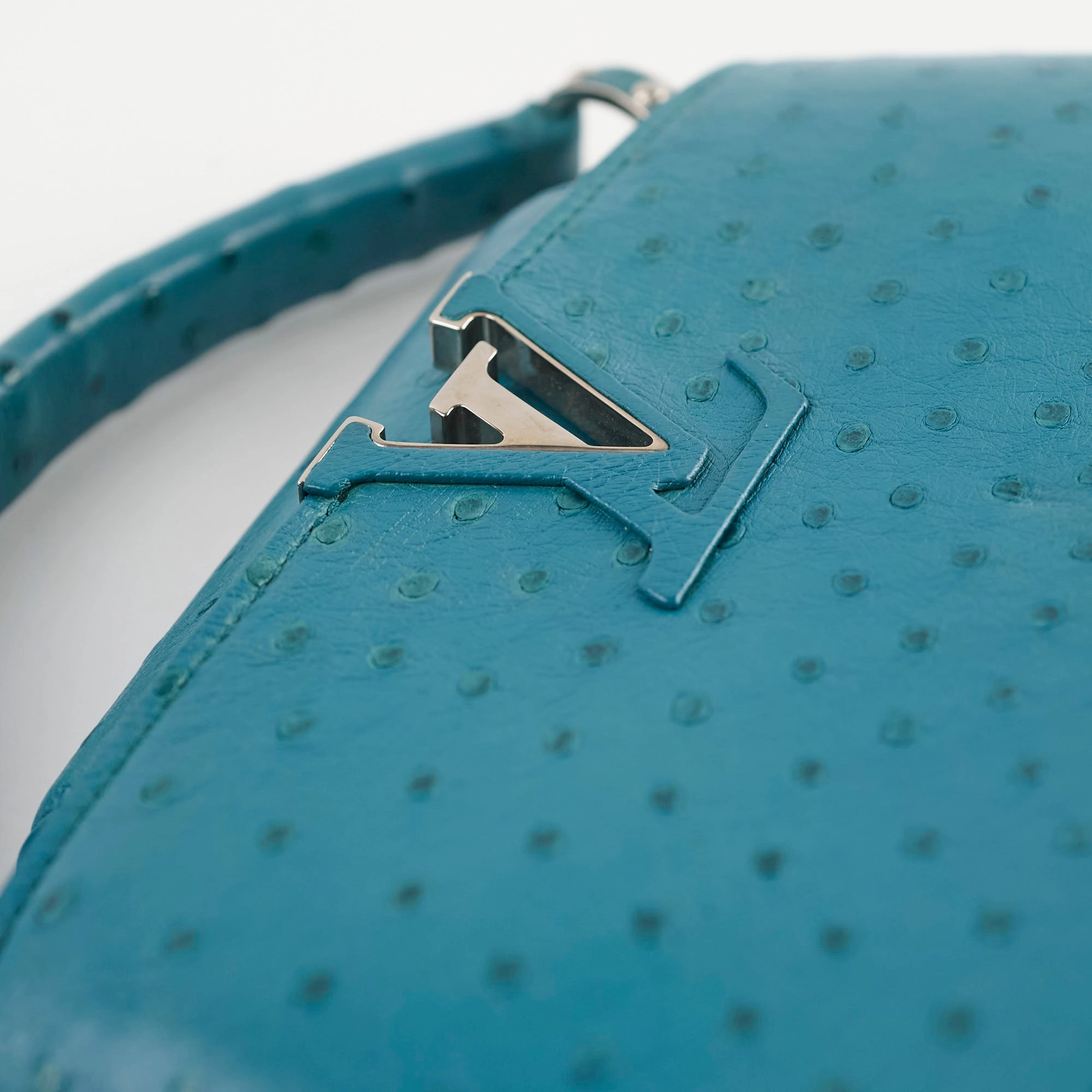Louis Vuitton Capucines BB Ostrich Blue