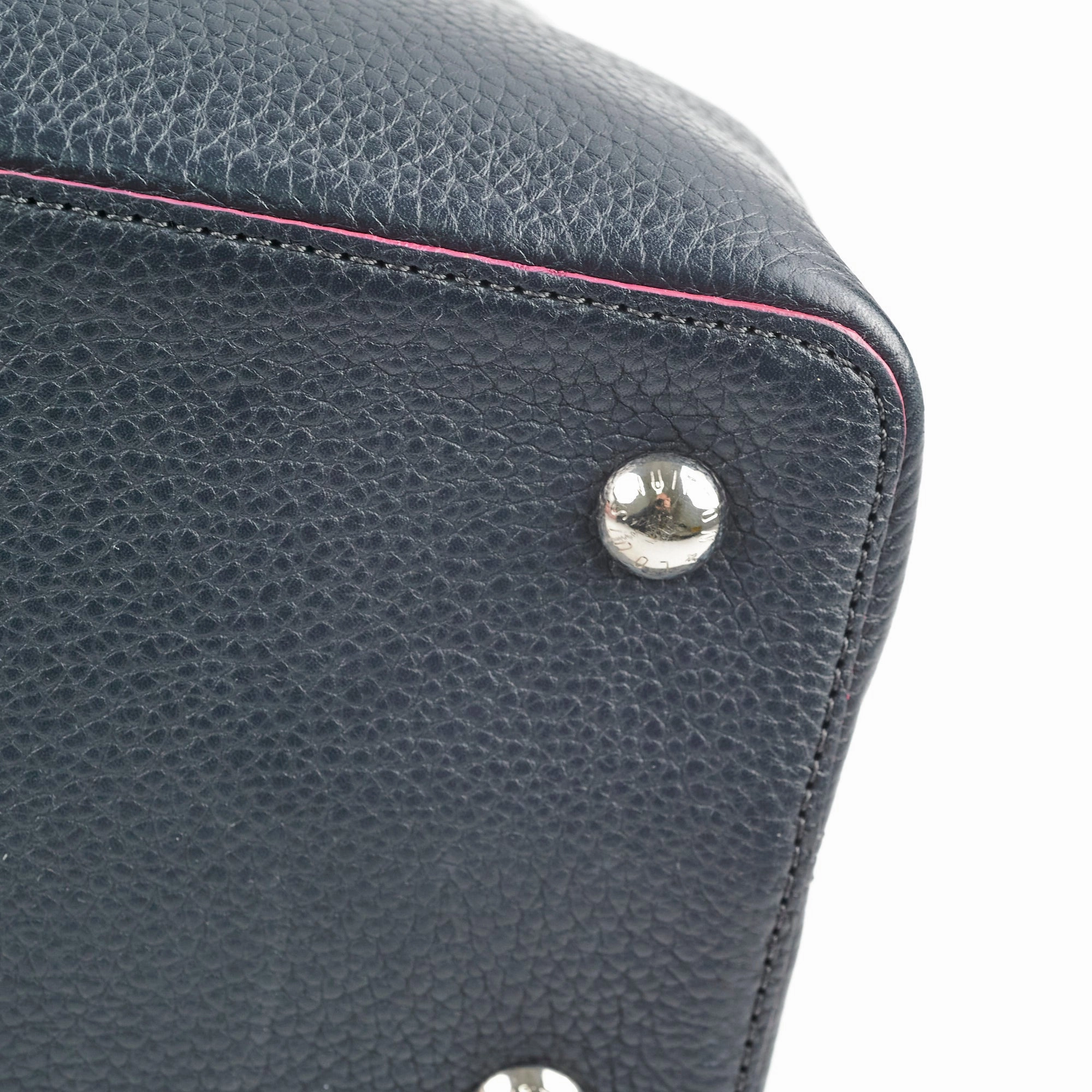 Louis Vuitton Capucines GM Navy Pink