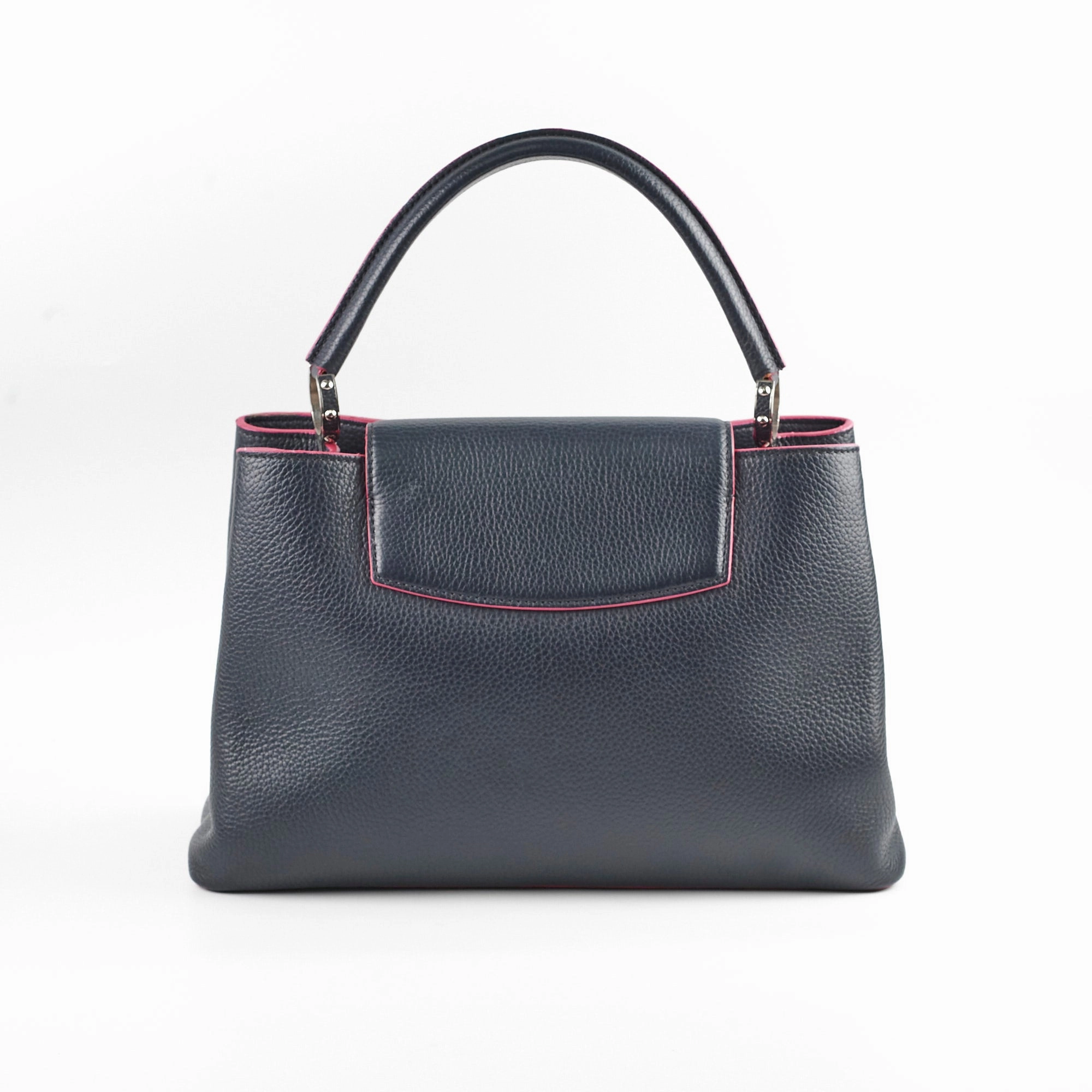 Louis Vuitton Capucines GM Navy Pink