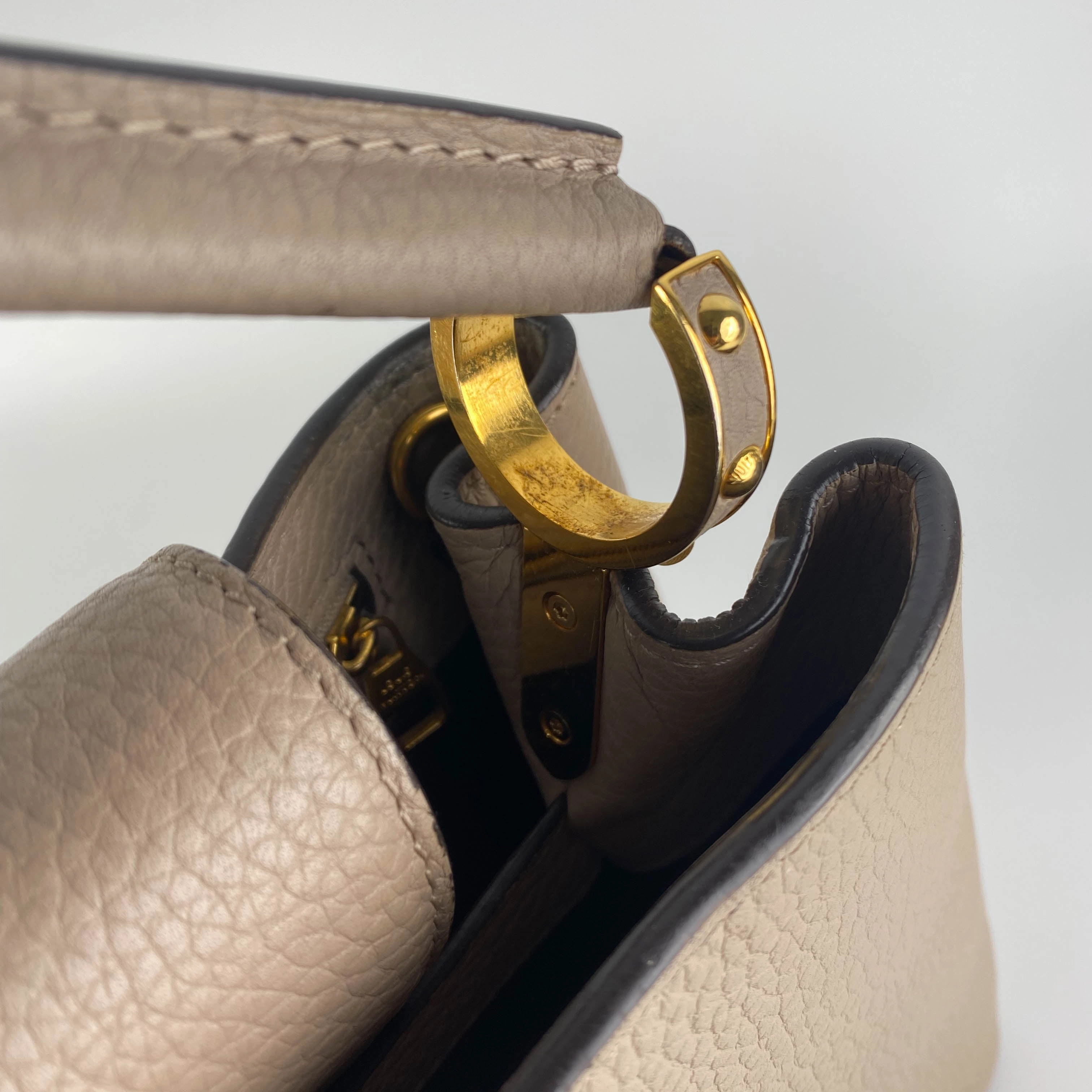 Louis Vuitton Capucines MM Bag Galet