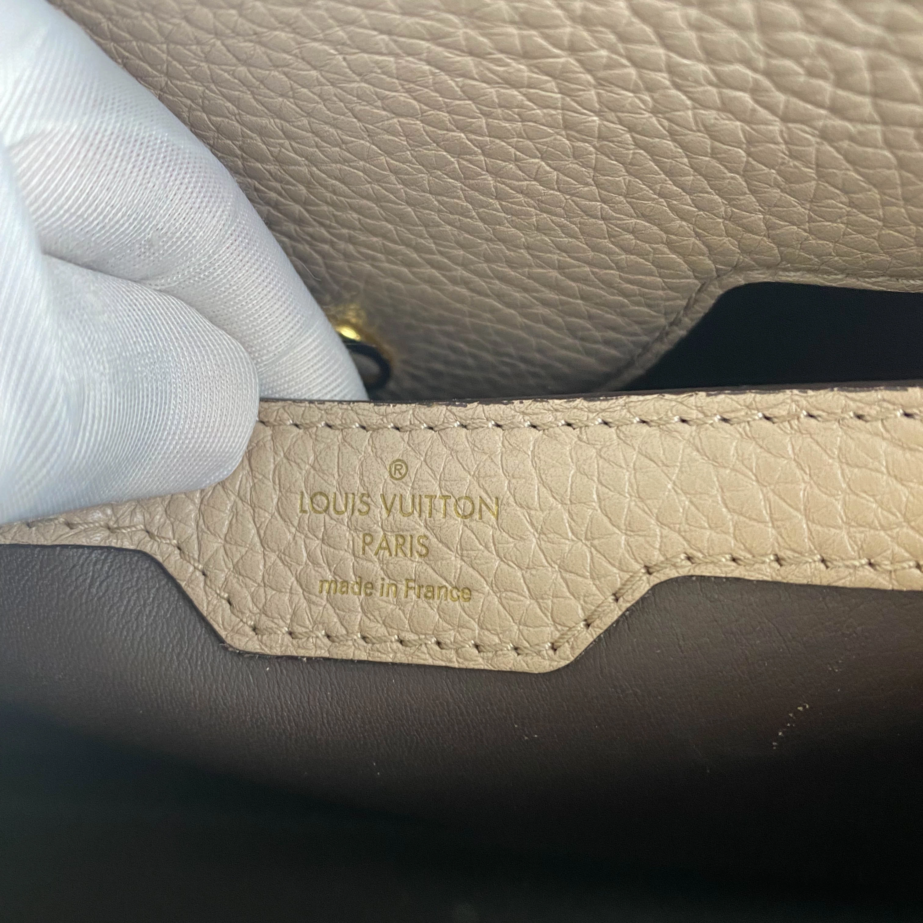 Louis Vuitton Capucines MM Bag Galet