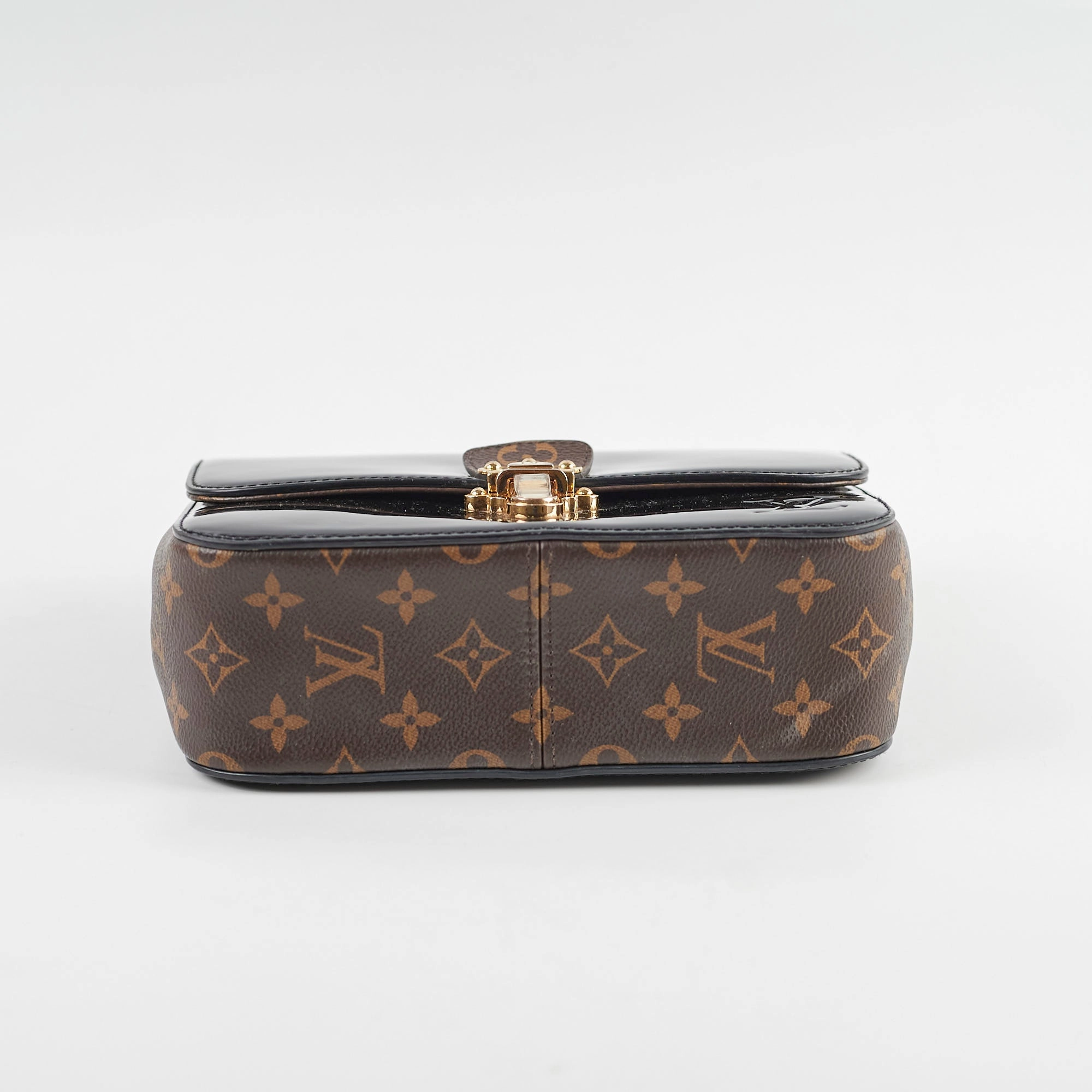 Louis Vuitton Cherrywood Monogram Patent Bag Black