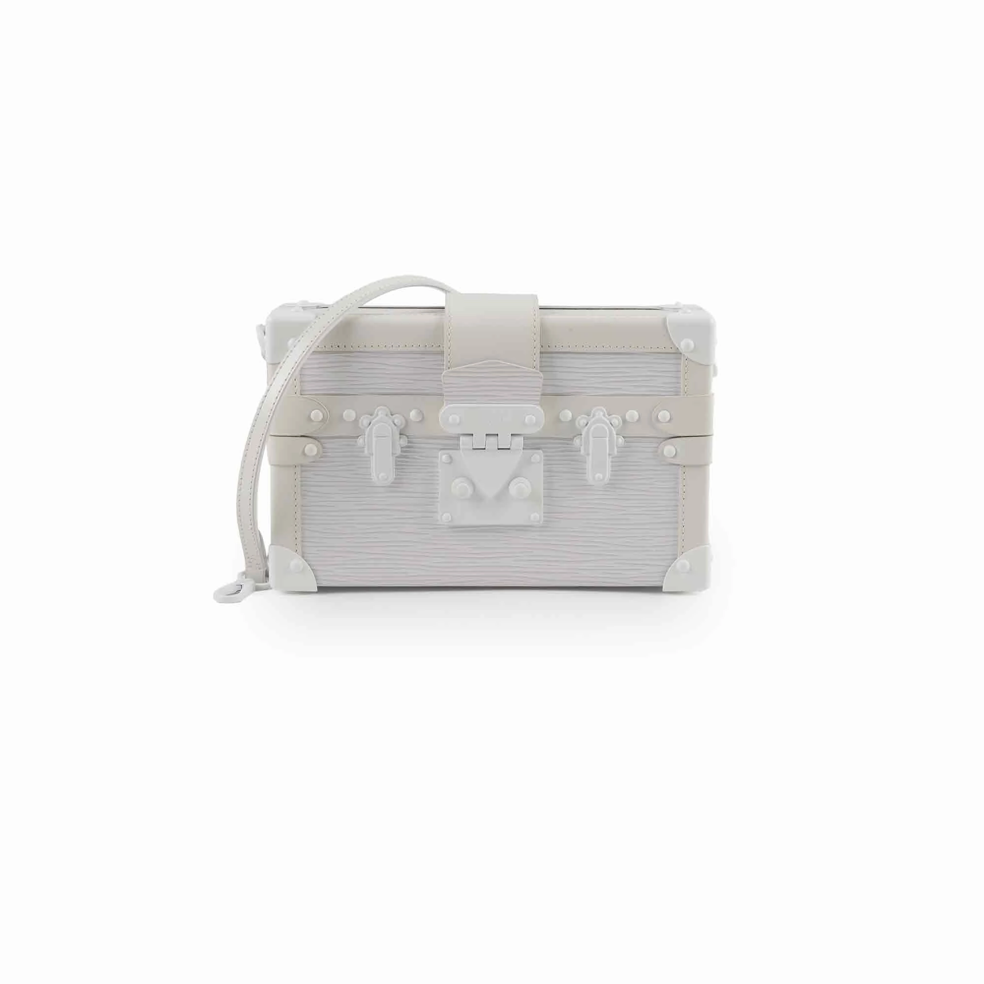 Louis Vuitton Epi Petite Malle White Monochromatic