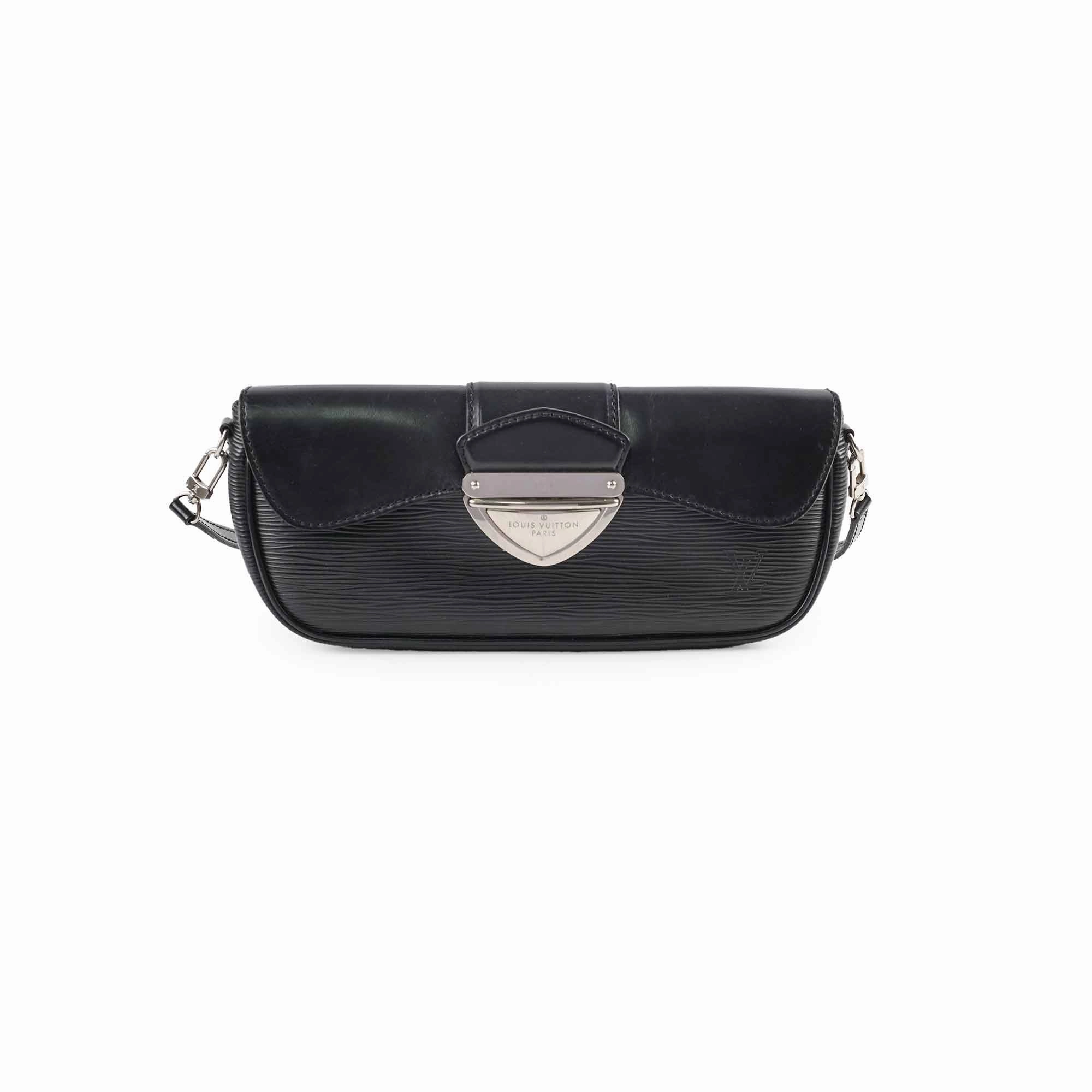 Louis Vuitton Epi Shoulder Bag Black