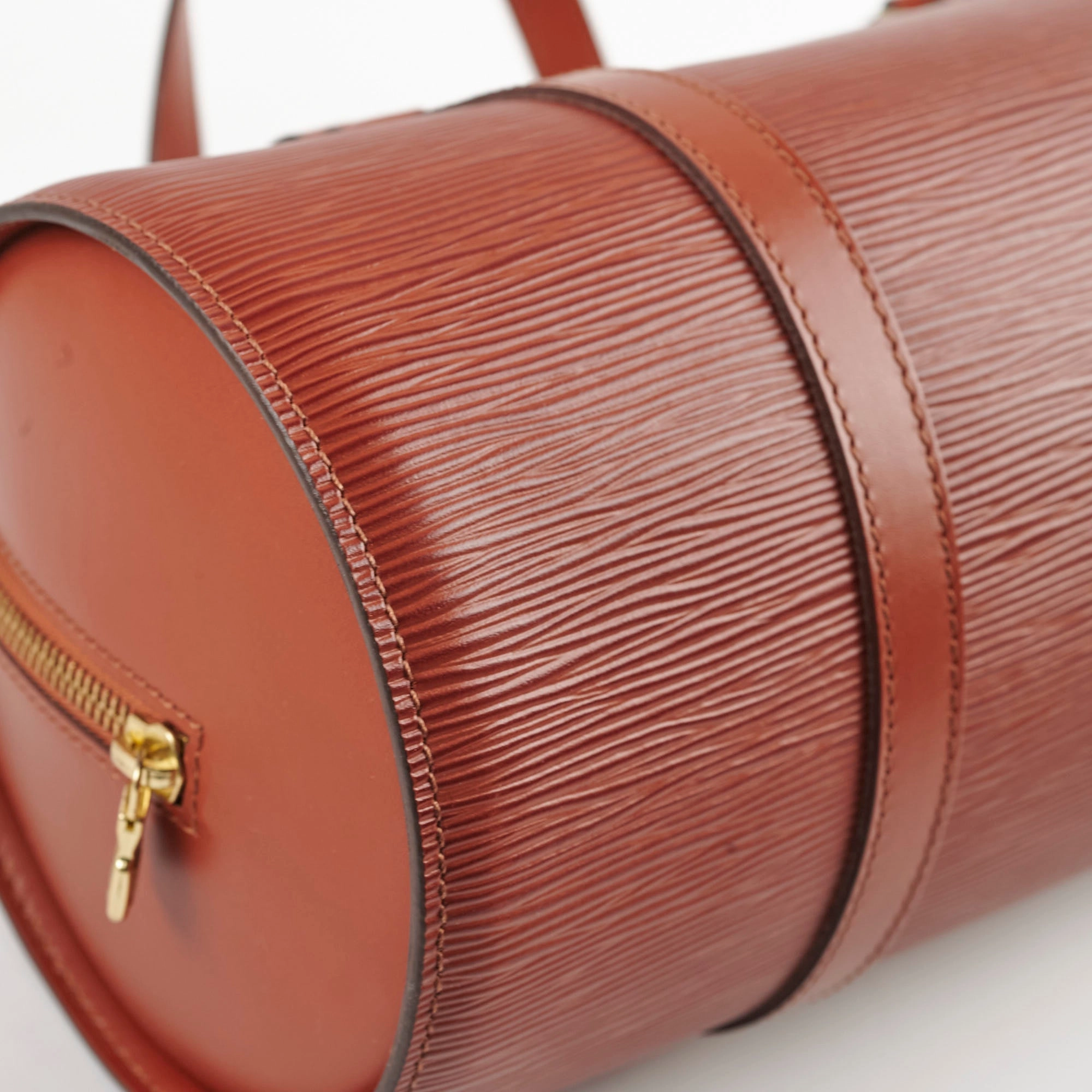 Louis Vuitton Epi Soufflot Shoulder Bag Brown