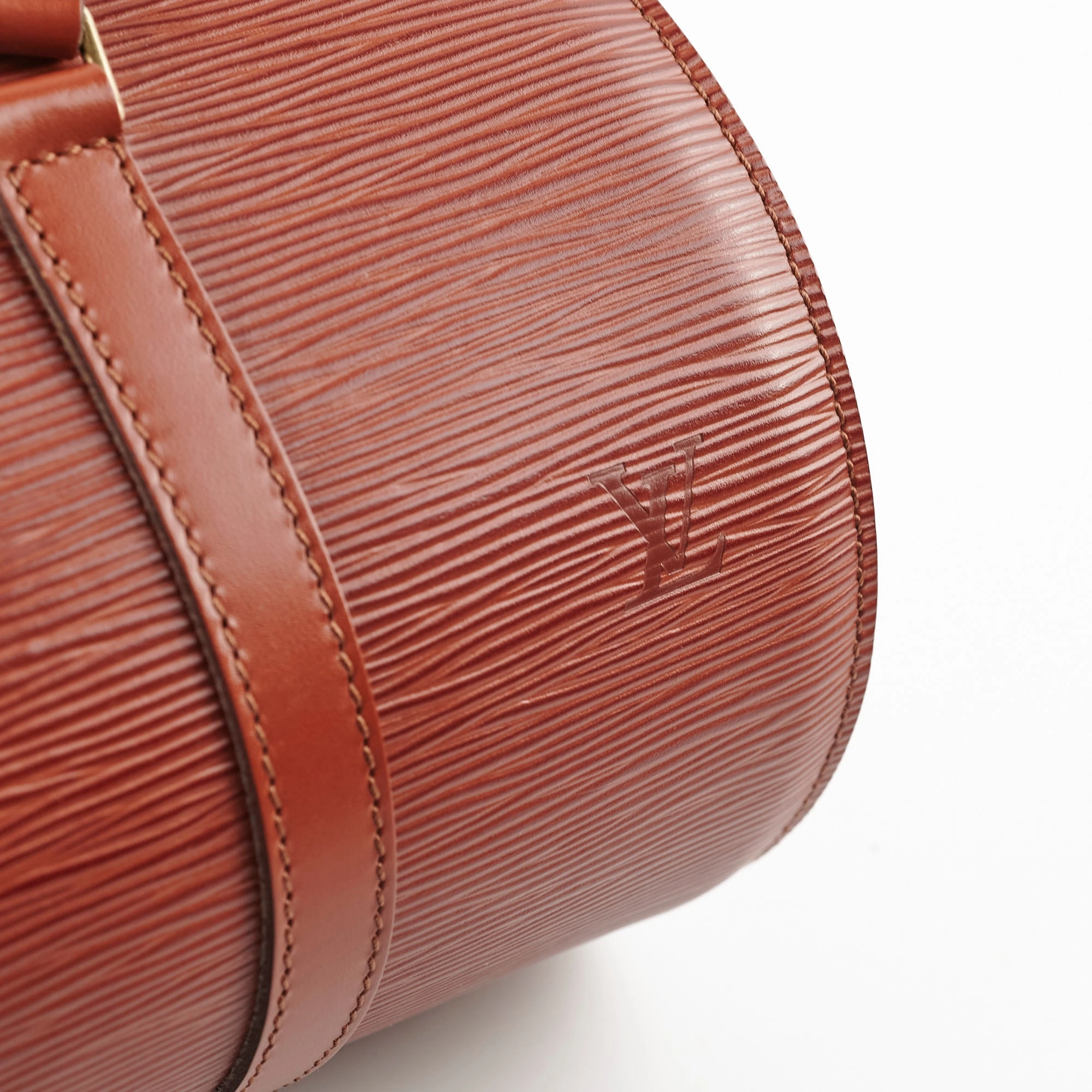 Louis Vuitton Epi Soufflot Shoulder Bag Brown