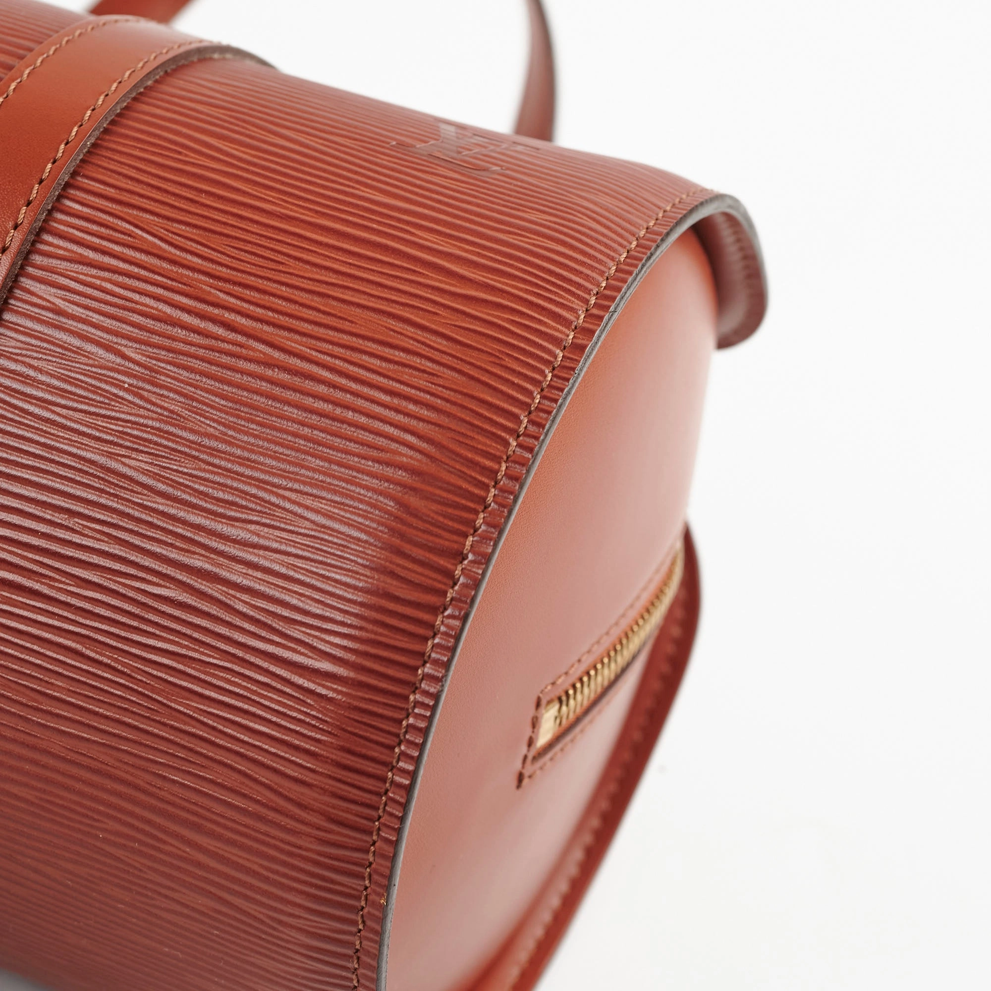 Louis Vuitton Epi Soufflot Shoulder Bag Brown